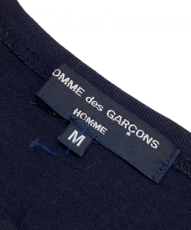 CdGHロゴパッカリングカットソー メンズ ネイビー S HQ-T019 中古・古着通販】COMME des GARCONS HOMME (コムデギャルソン オム