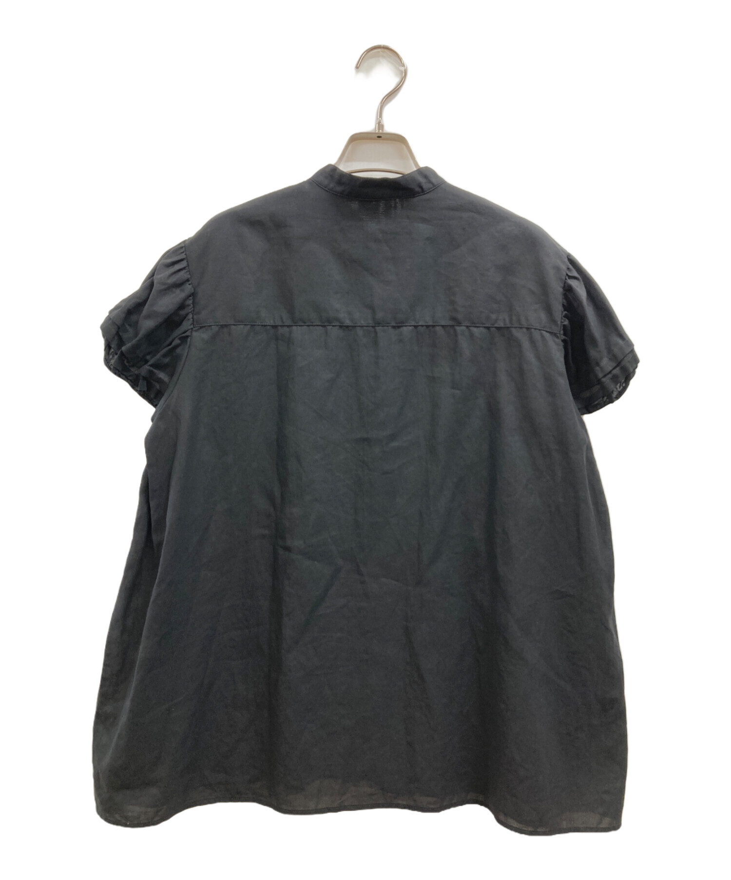 中古・古着通販】IENA (イエナ) パフスリーブ半袖ブラウス ブラック