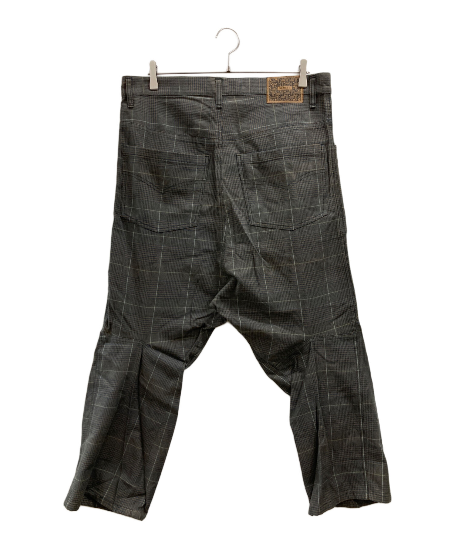 NEMETH ネメス チェック サルエルパンツ サイズS 中古・古着通販】NEMETH (ネメス) サルエルパンツ グレー サイズ:M
