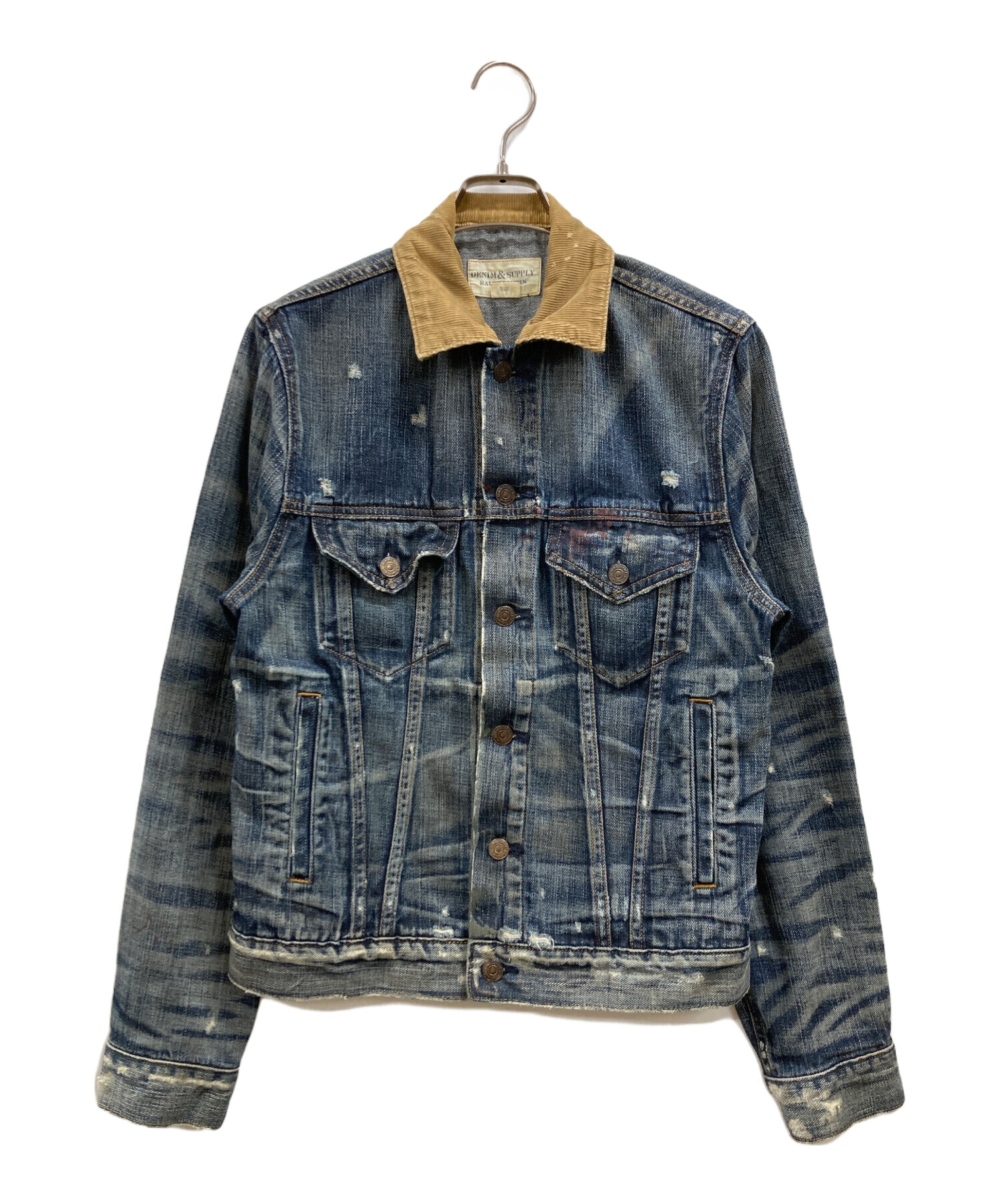 【希少】ラルフローレン デニムジャケット Gジャン ヴィンテージ ダメージ加工 中古・古着通販】Denim & Supply Ralph Lauren (デニム＆サプライ