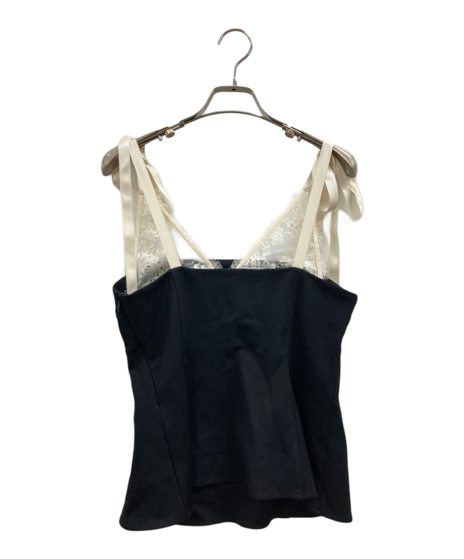 中古・古着通販】FRAY ID (フレイ アイディー) レースレイヤードビスチ