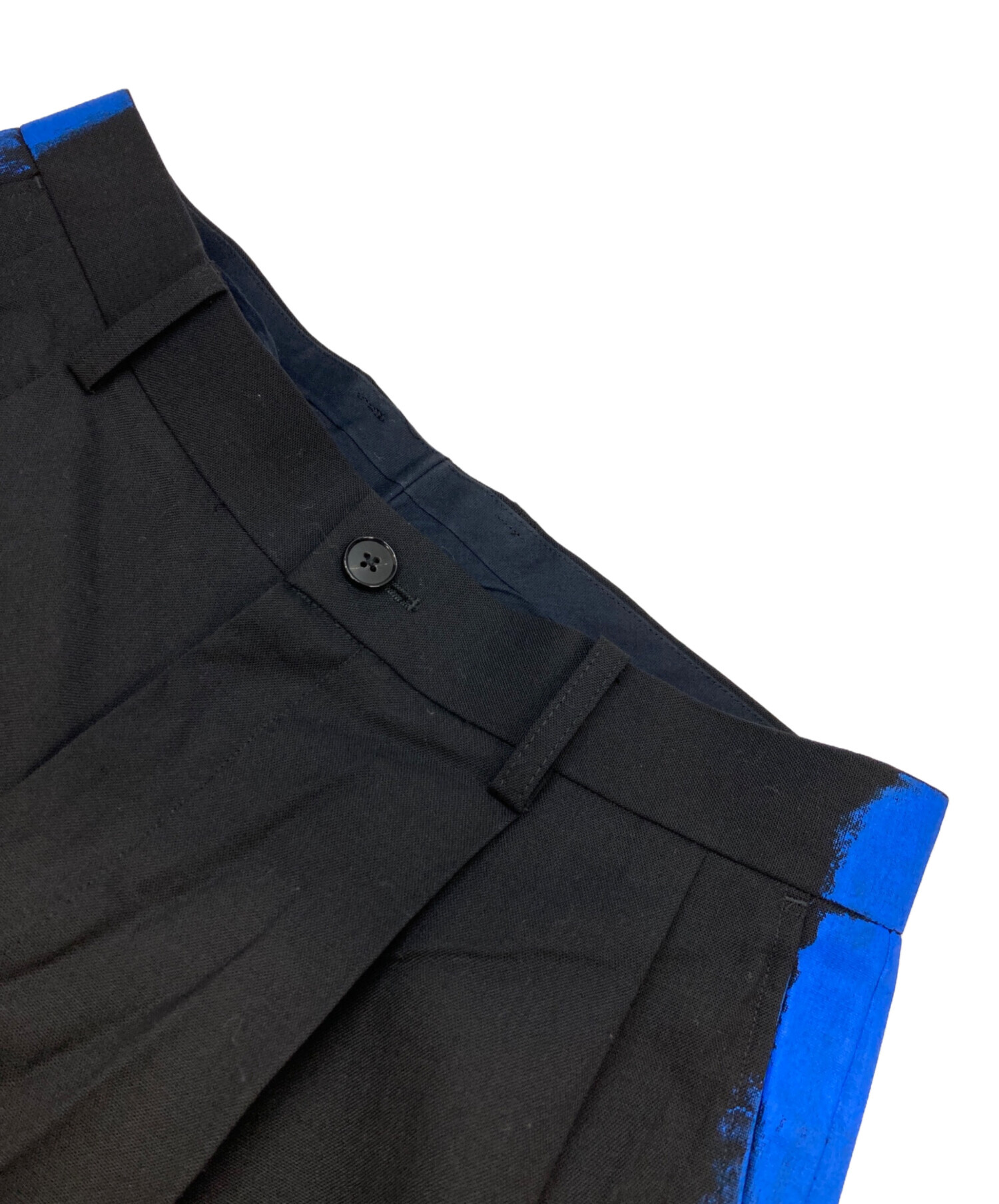中古・古着通販】Soe (ソーイ) Painted Line Trousers ブラック サイズ