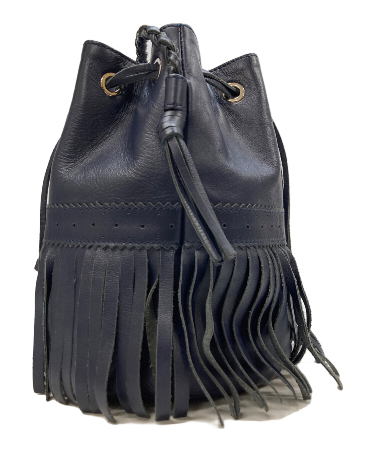 【美品】J&M DAVIDSON カーニバル M ショルダーバッグ ネイビー 中古・古着通販】J&M DAVIDSON (ジェイ＆エム デヴィッドソン