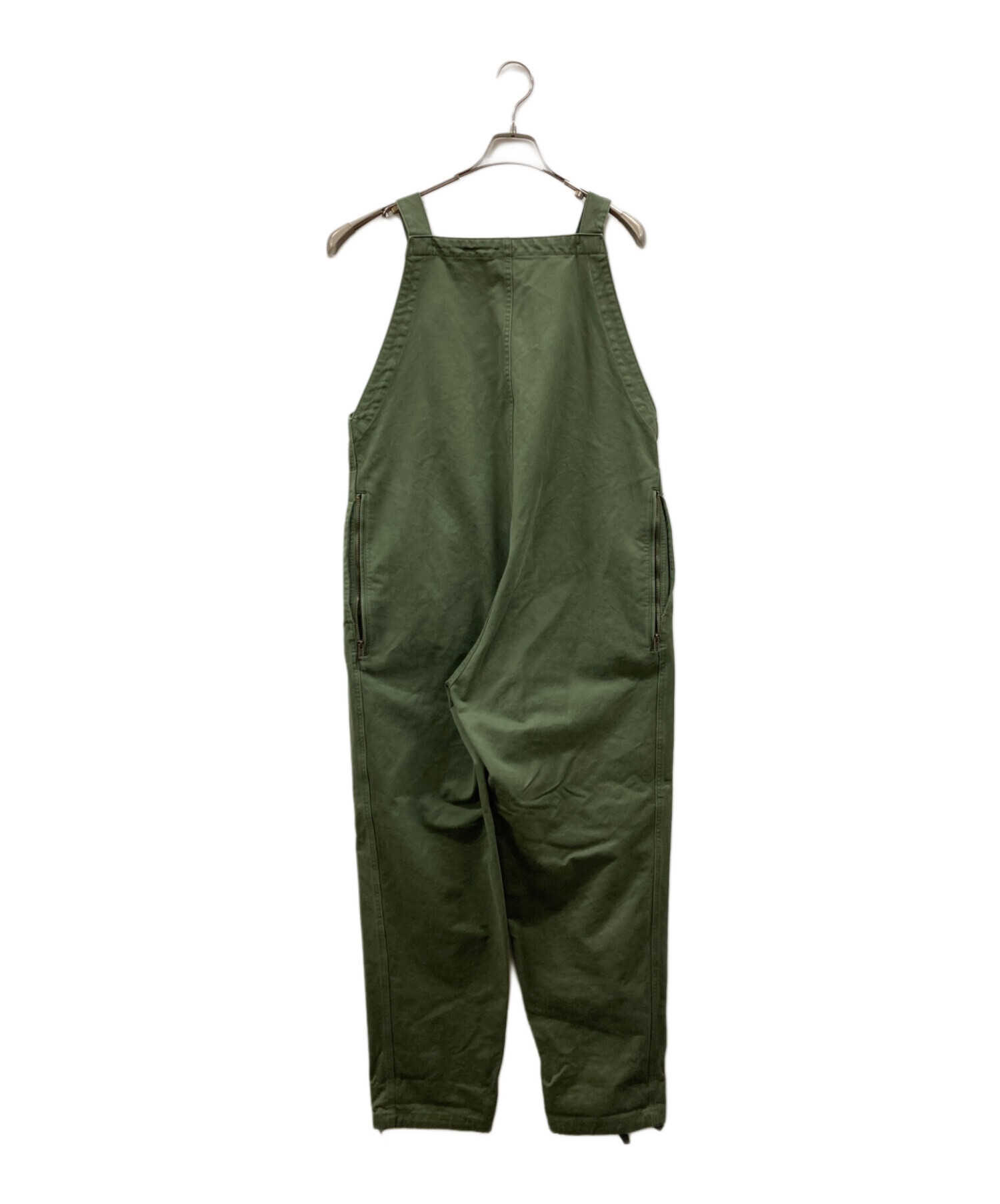 BEAMS PLUS モールスキン ミリタリー オーバーオールズ モスグリーン 中古・古着通販】BEAMS PLUS (ビームスプラス) ミリタリー