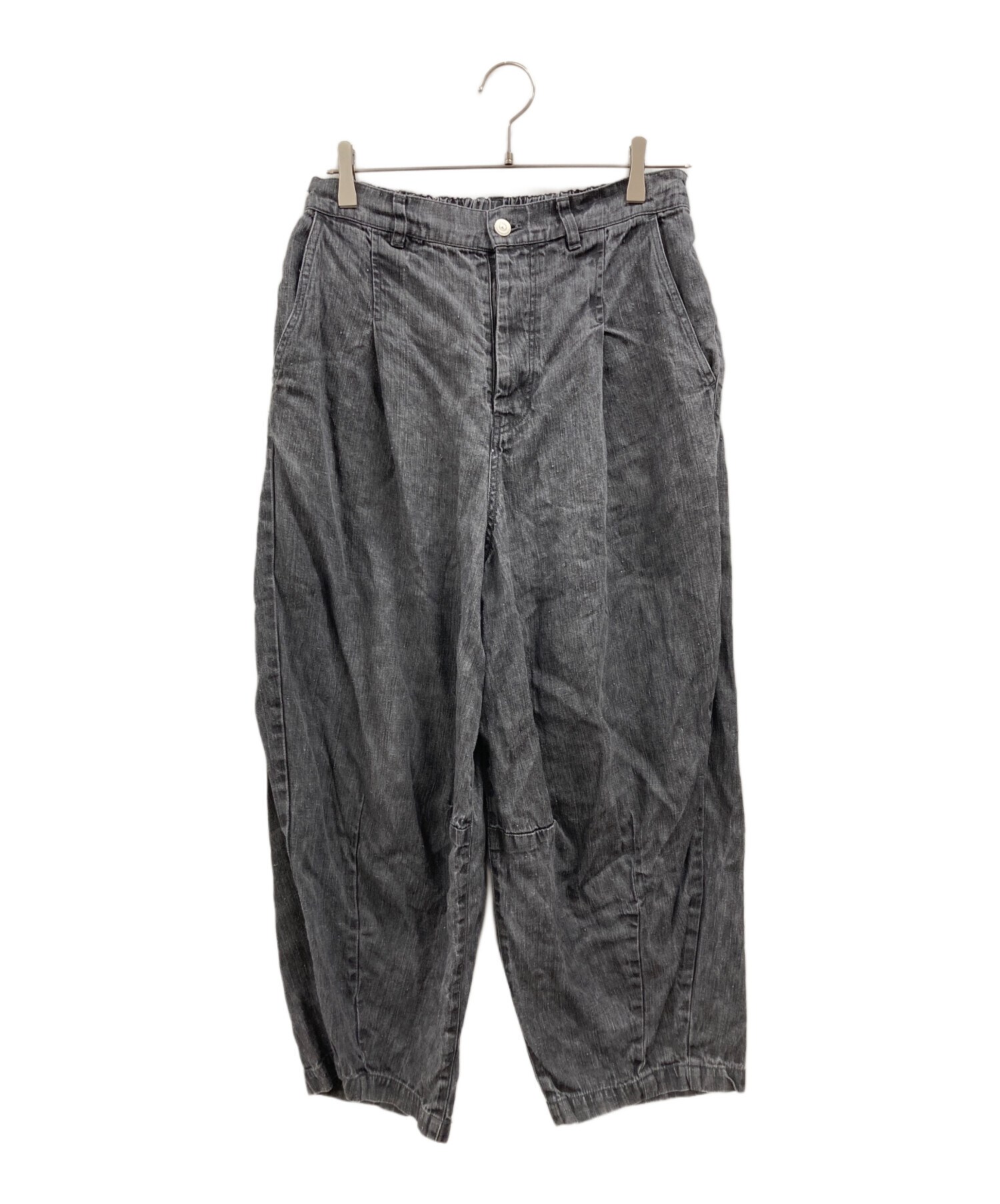ネストローブパンツ 中古・古着通販】nest Robe (ネストローブ) リネンブラックデニム