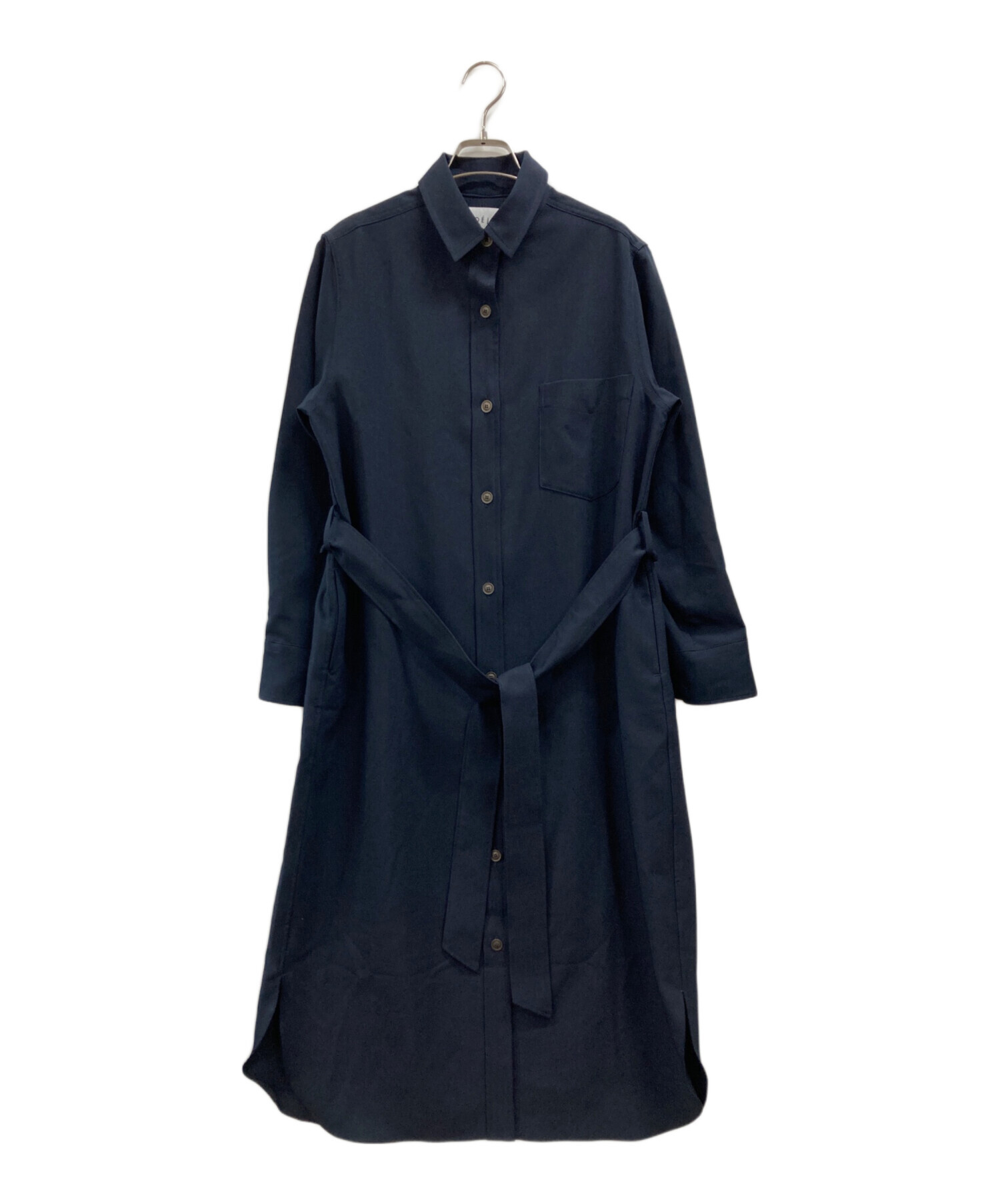 中古・古着通販】SOEJU (ソージュ) シャツワンピース ネイビー サイズ