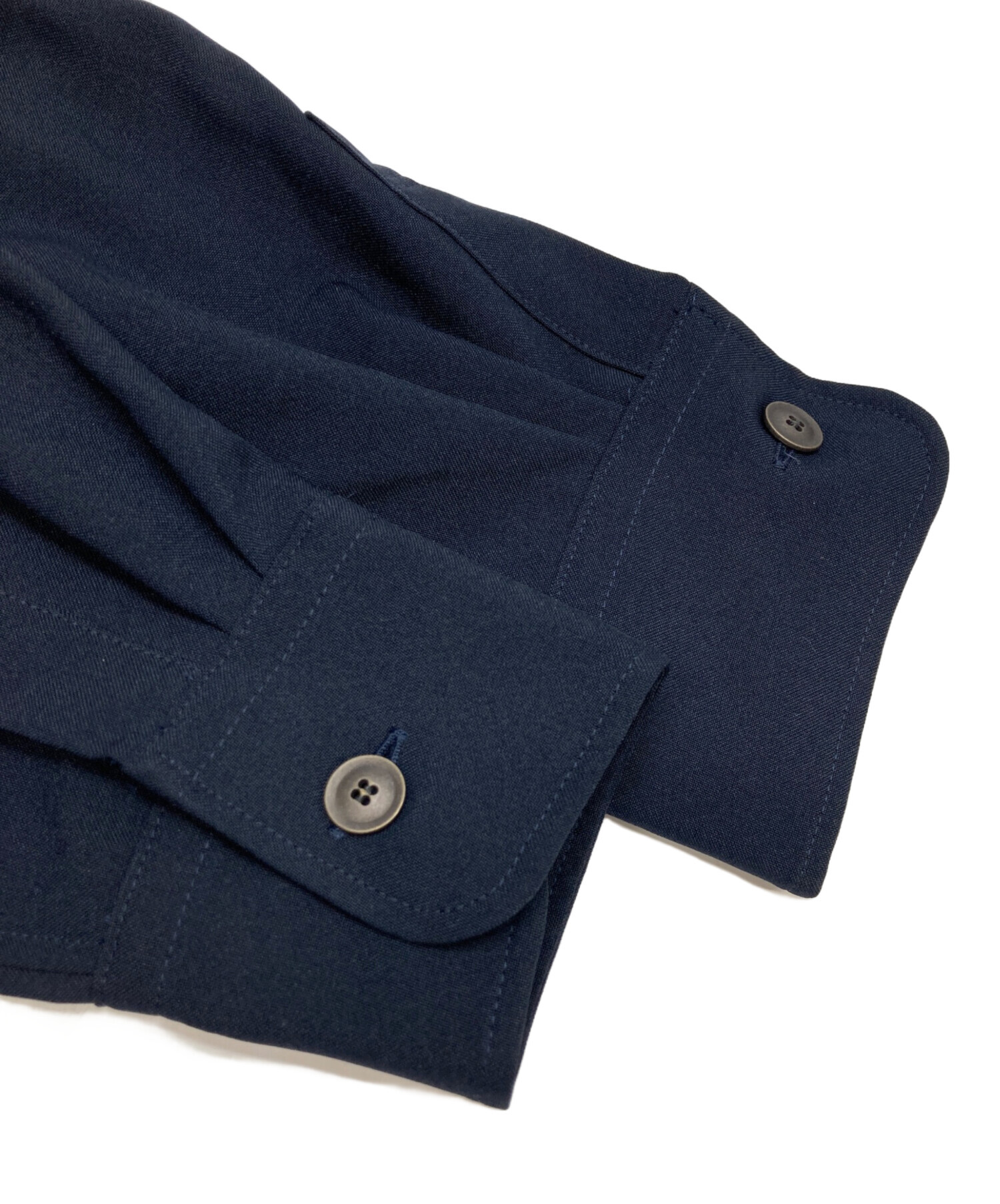 中古・古着通販】SOEJU (ソージュ) シャツワンピース ネイビー サイズ