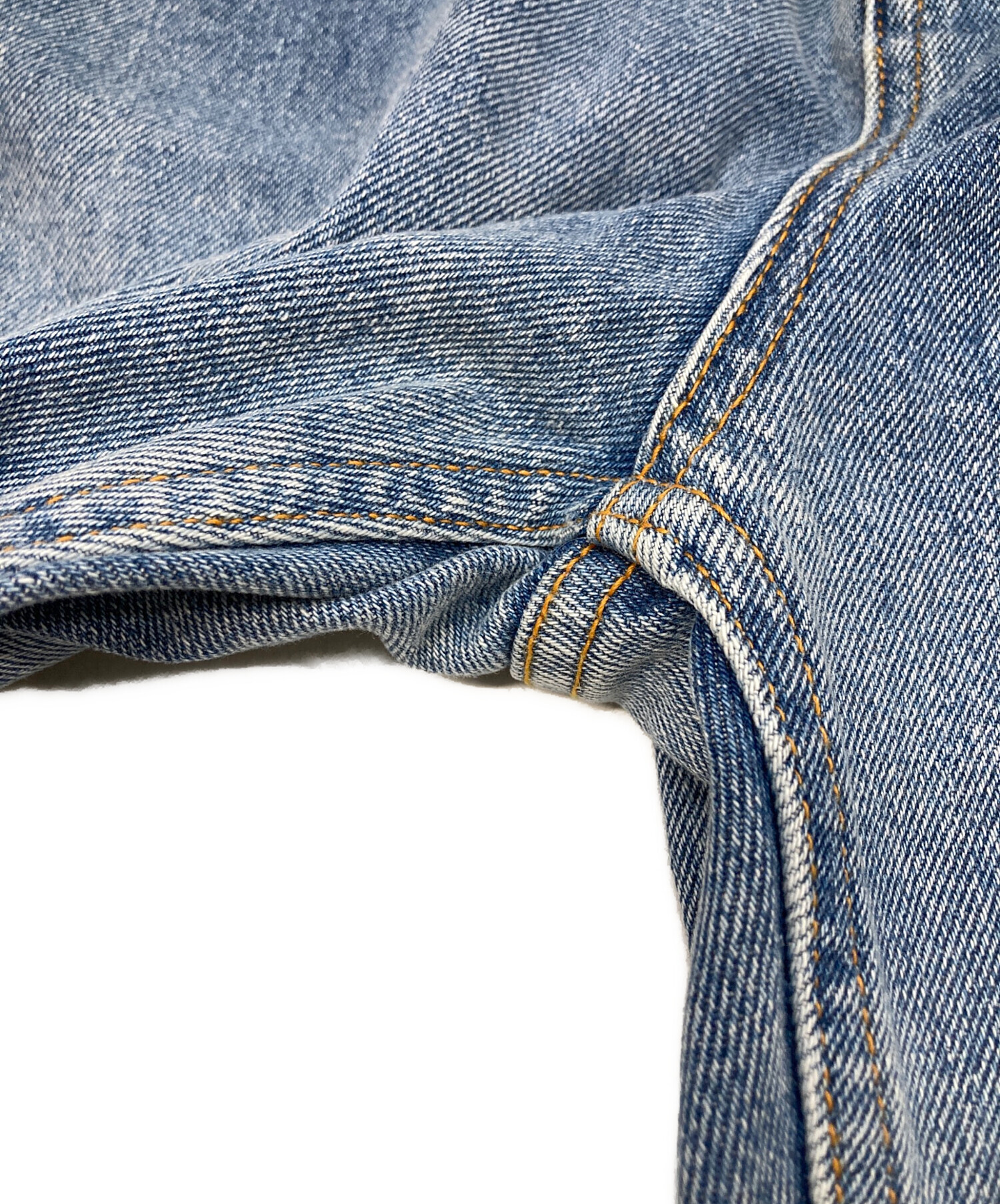 中古・古着通販】YENN (イエン) DAMAGED DENIM PANTS ブルー サイズ:36