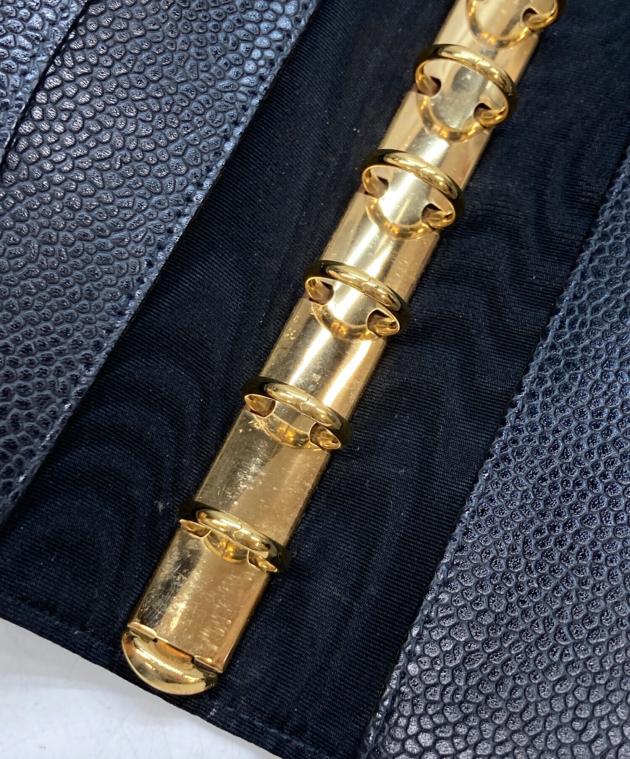 シャネル 手帳 アンティーク 中古・古着通販】CHANEL (シャネル) ココマーク手帳カバー ブラック
