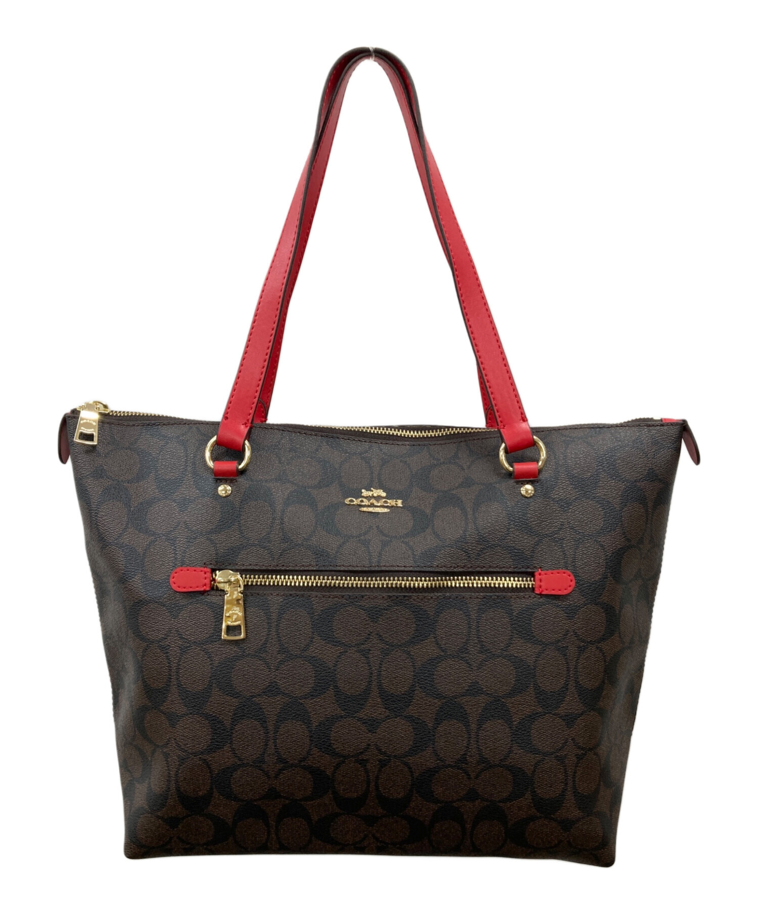 中古・古着通販】COACH (コーチ) シグネチャートートバッグ ブラウン