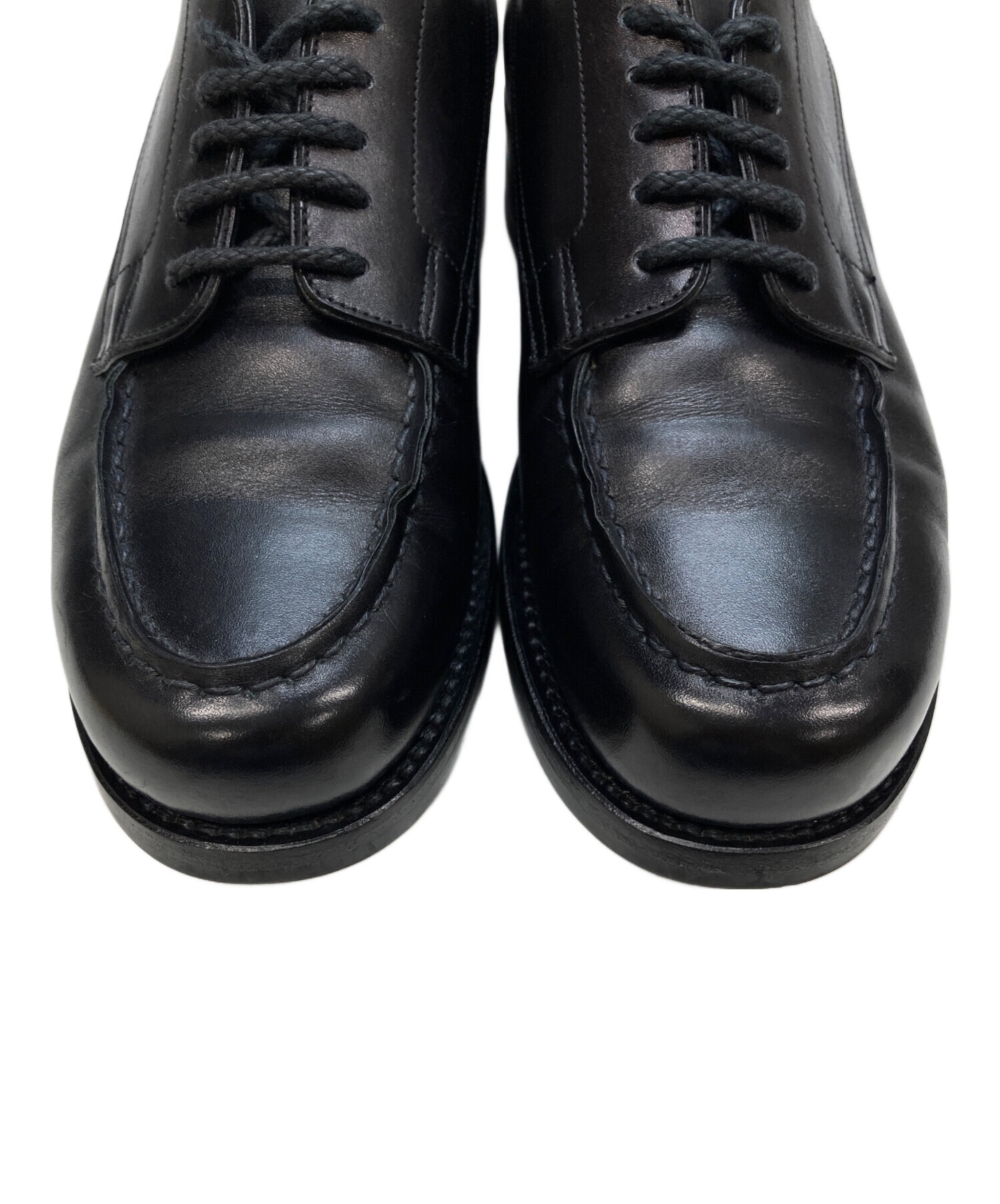 最終値下げ　RENDO ブラック APRON FRONT DERBY 7　革靴 中古・古着通販】RENDO (レンド) apron front derby /レースアップ