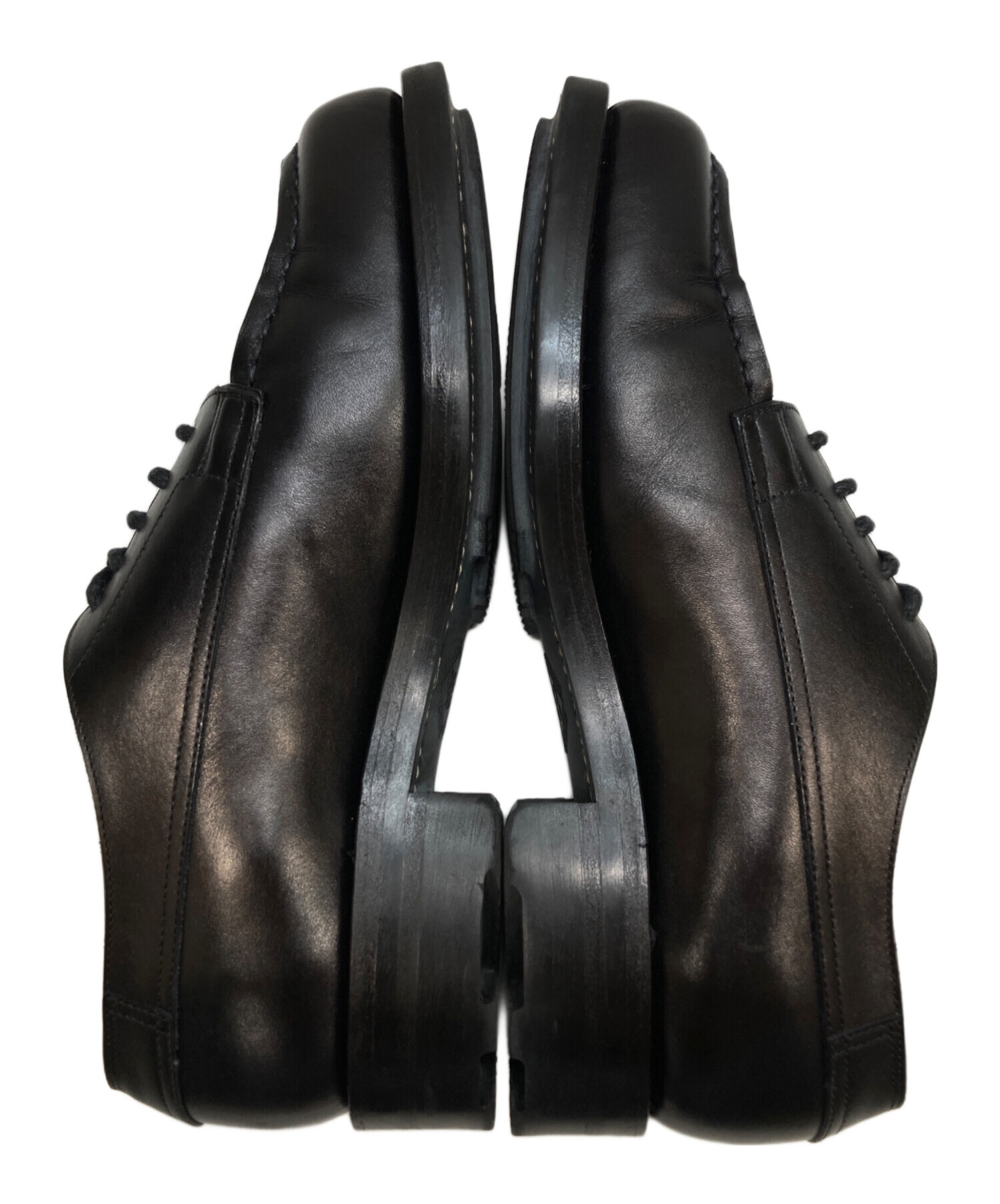 最終値下げ　RENDO ブラック APRON FRONT DERBY 7　革靴 中古・古着通販】RENDO (レンド) apron front derby /レースアップ