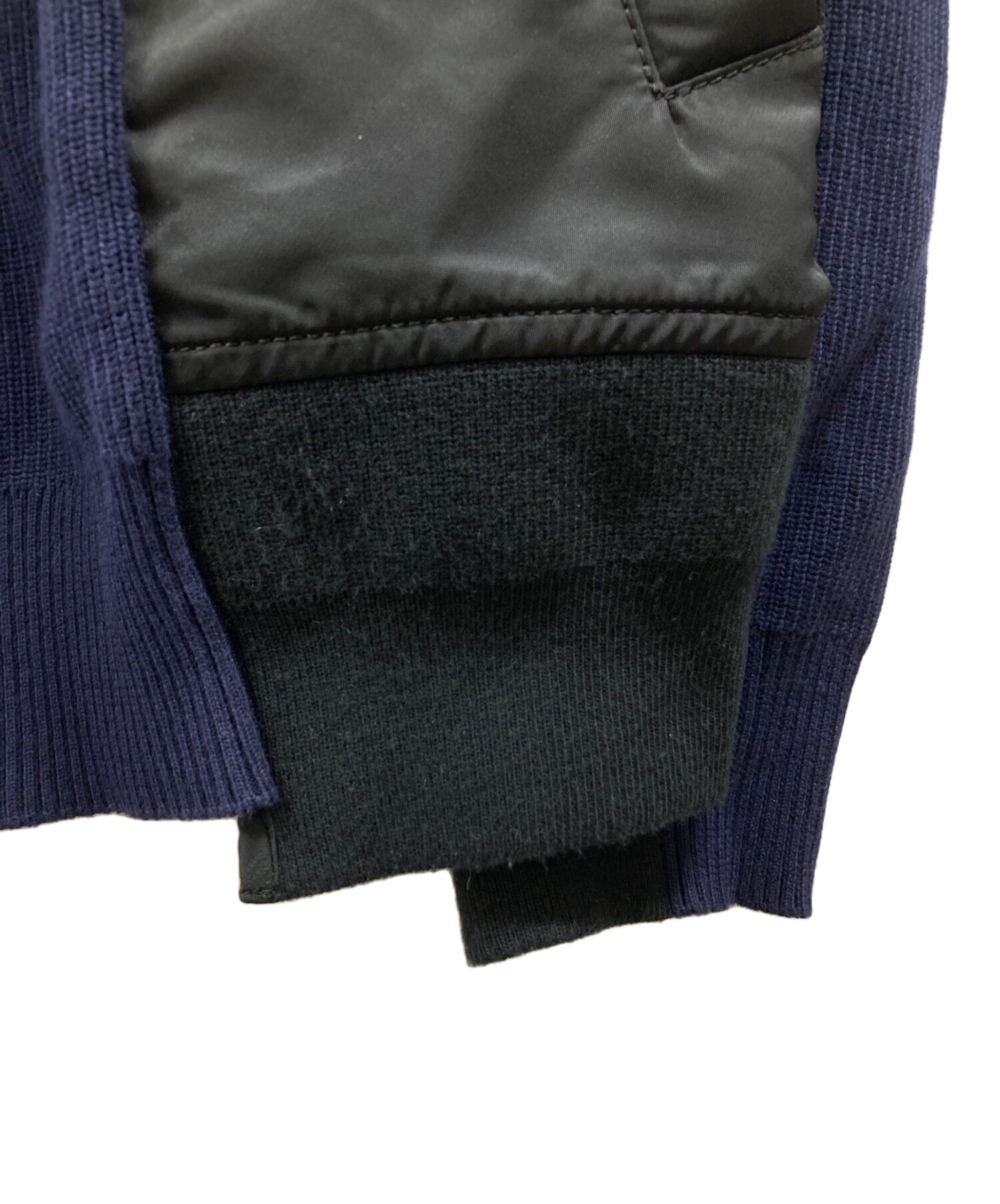 中古・古着通販】sacai (サカイ) MA-1ドッキング モックニット