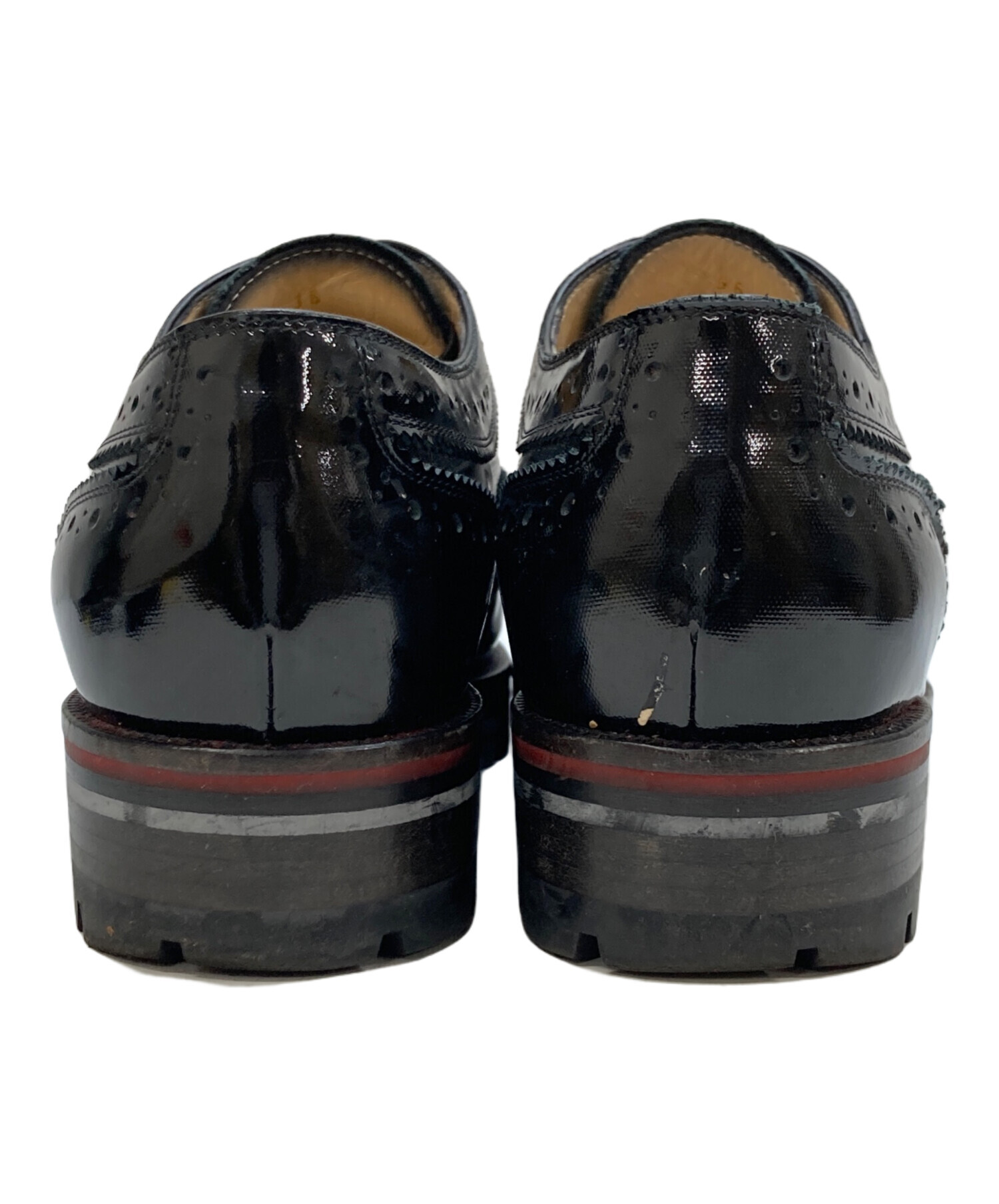 未使用 クリスチャン ルブタン レースアップシューズ ウィングチップ 36.5 中古・古着通販】Christian Louboutin (クリスチャン・ルブタン