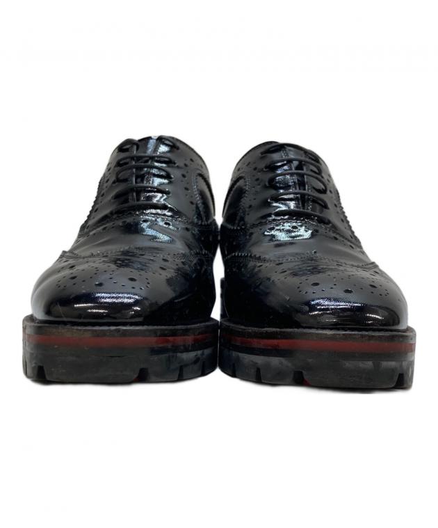 未使用 クリスチャン ルブタン レースアップシューズ ウィングチップ 36.5 中古・古着通販】Christian Louboutin (クリスチャン・ルブタン