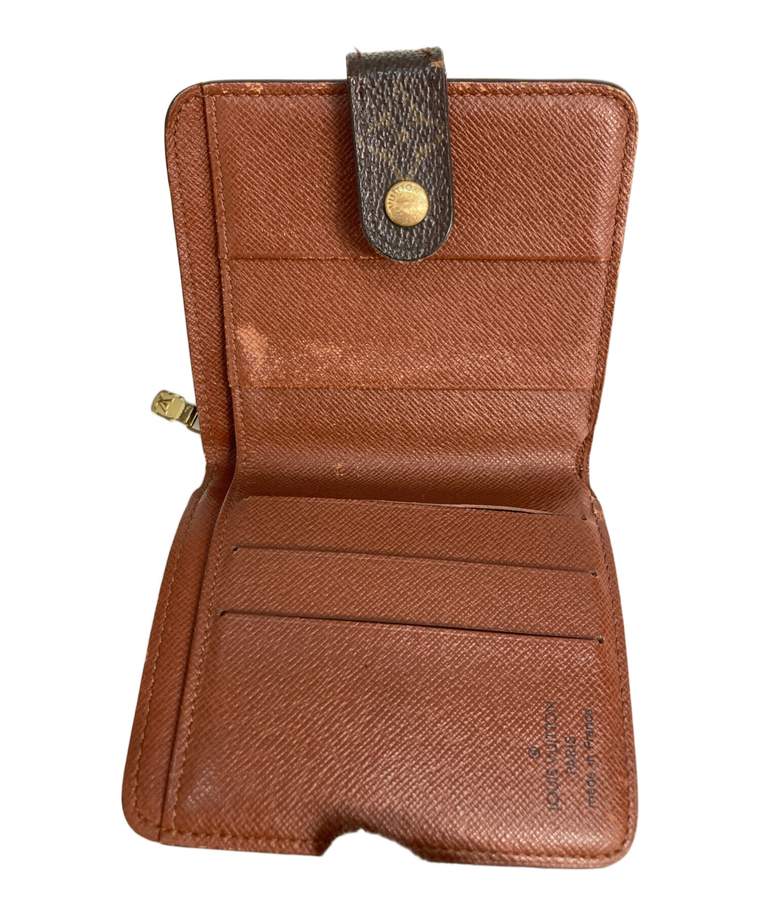 中古・古着通販】LOUIS VUITTON (ルイ ヴィトン) 2つ折り財布 ブラウン