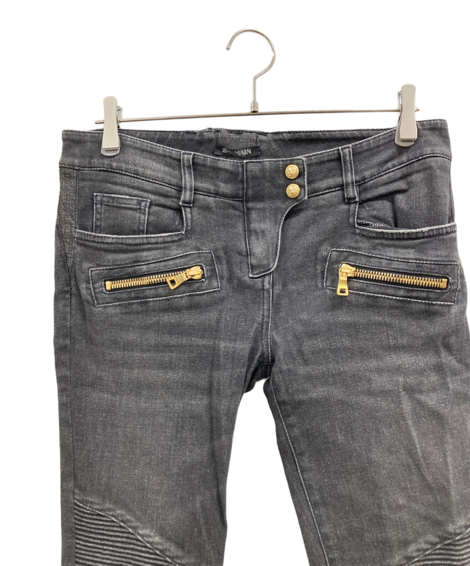 中古・古着通販】BALMAIN (バルマン) バイカースキニーデニムパンツ