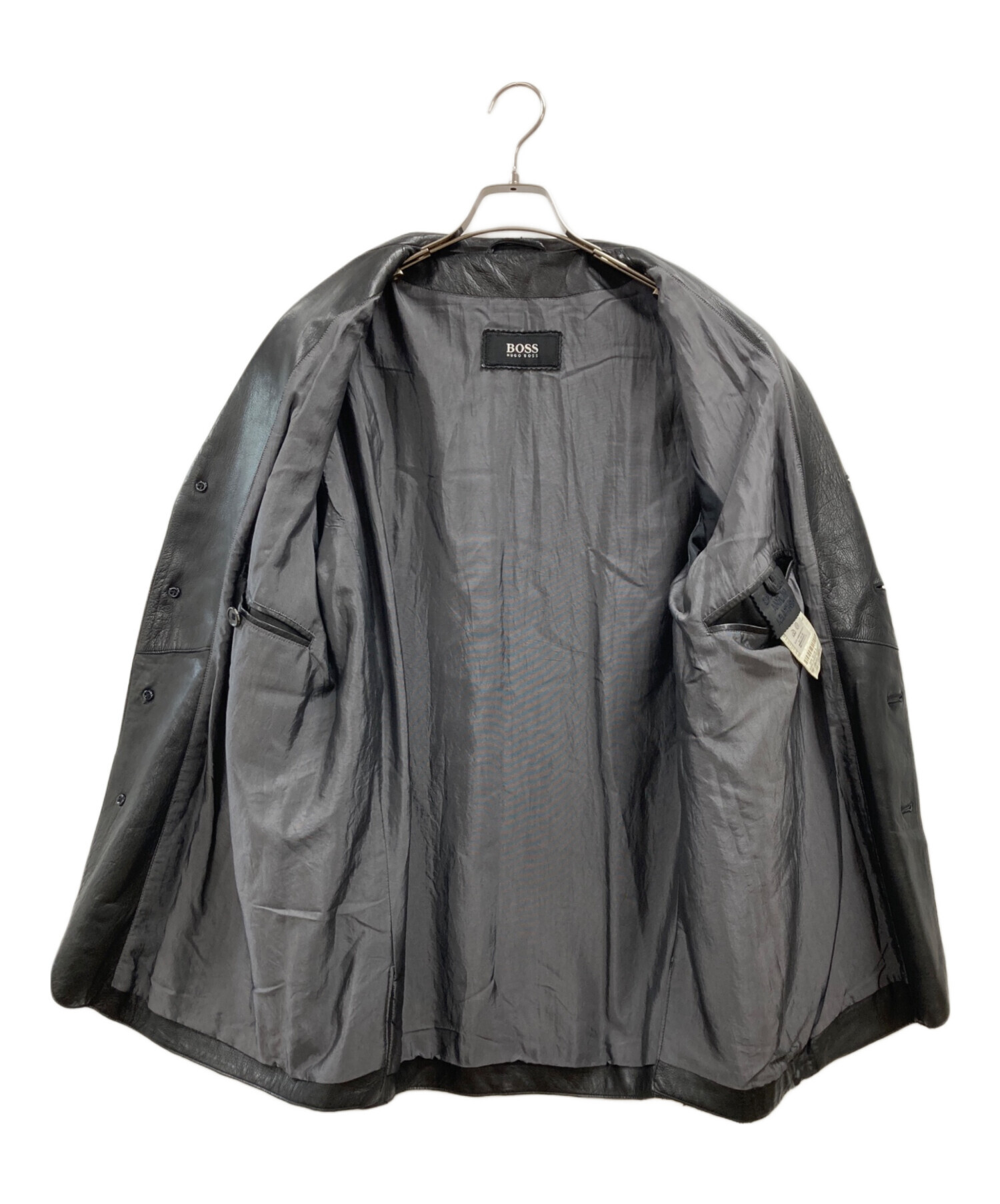 中古・古着通販】BOSS HUGO BOSS (ボス ヒューゴボス) レザーコート
