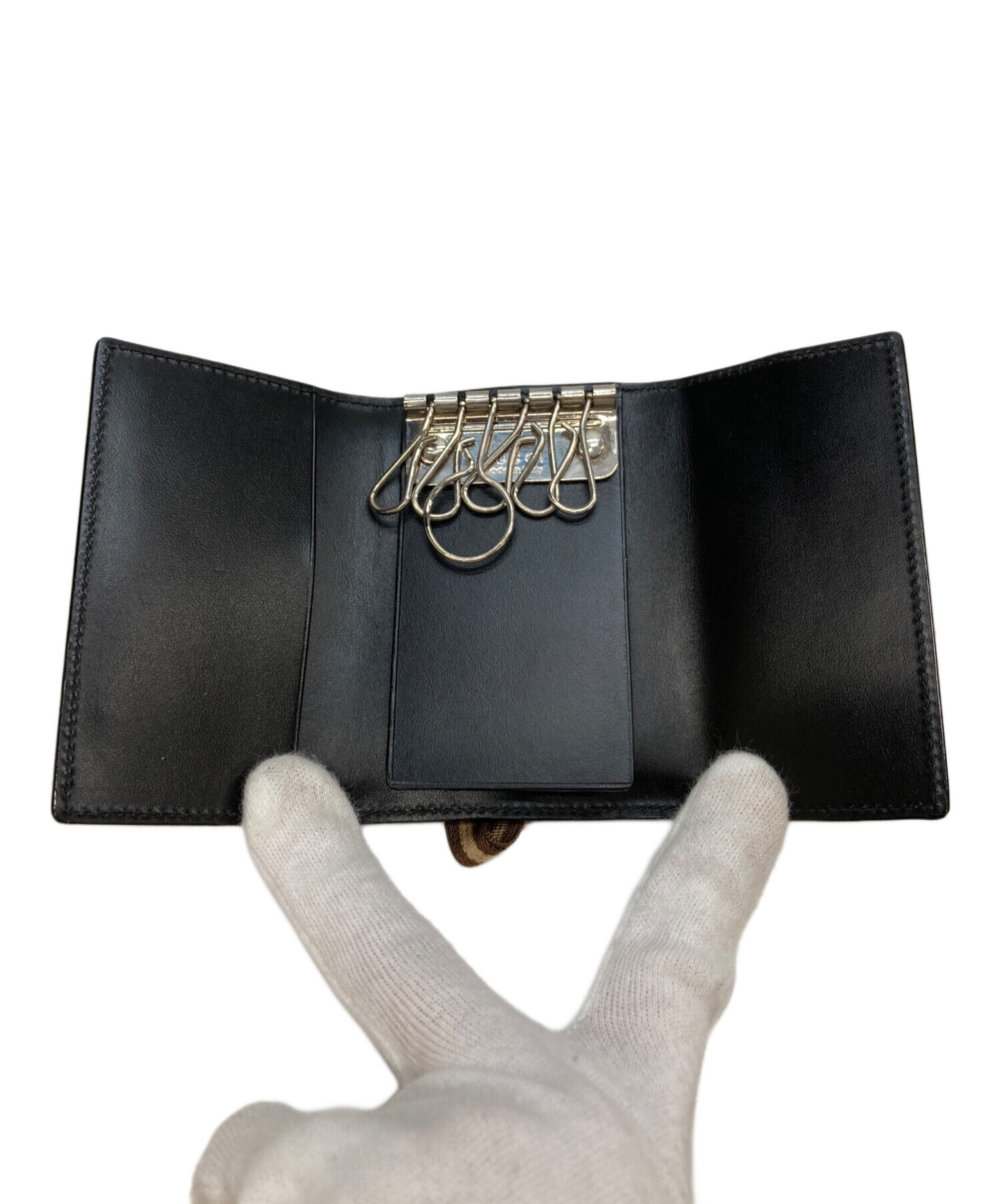 中古・古着通販】GUCCI (グッチ) 6連キーケース ブラック｜ブランド