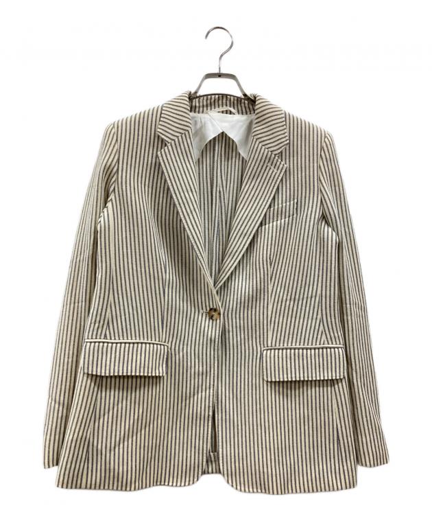 MaxMara ストライプ ビジネススーツ上下セット 中古・古着通販】MaxMara (マックスマーラ) ストライプセットアップ