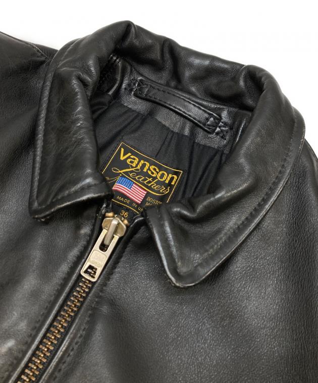 中古・古着通販】VANSON (バンソン) ENF/シングルレザージャケット