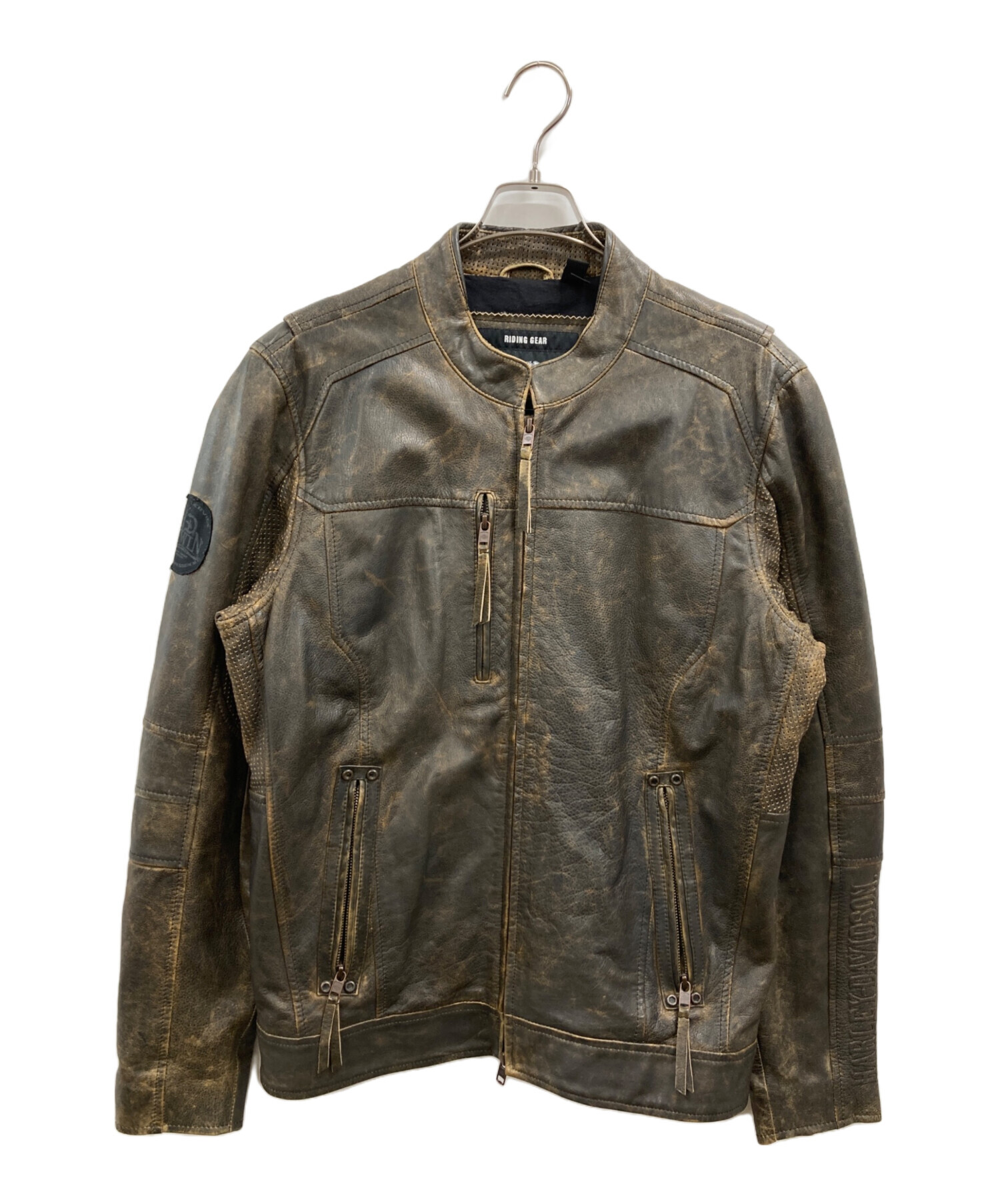 ハーレーダビッドソン☆パンチングレザージャケット 中古・古着通販】HARLEY-DAVIDSON (ハーレーダビッドソン) V-TWIN