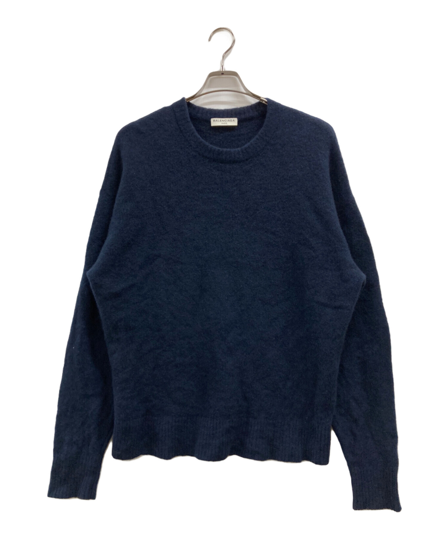 中古・古着通販】BALENCIAGA (バレンシアガ) ウールニット ネイビー