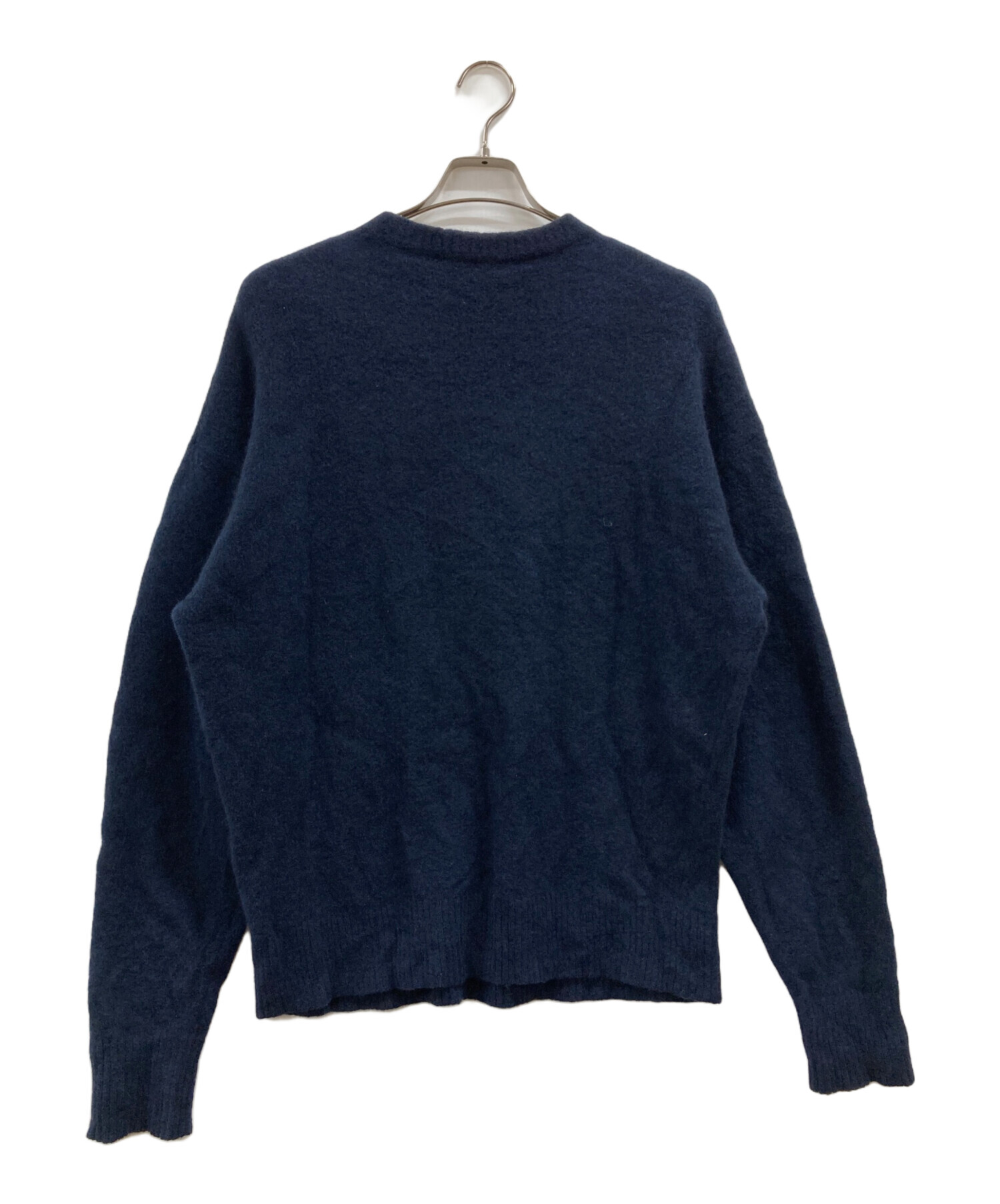 B*A様 【S】正規品 バレンシアガ ニット ネイビー×レッドBALENCIAG 中古・古着通販】BALENCIAGA (バレンシアガ) ウールニット ネイビー