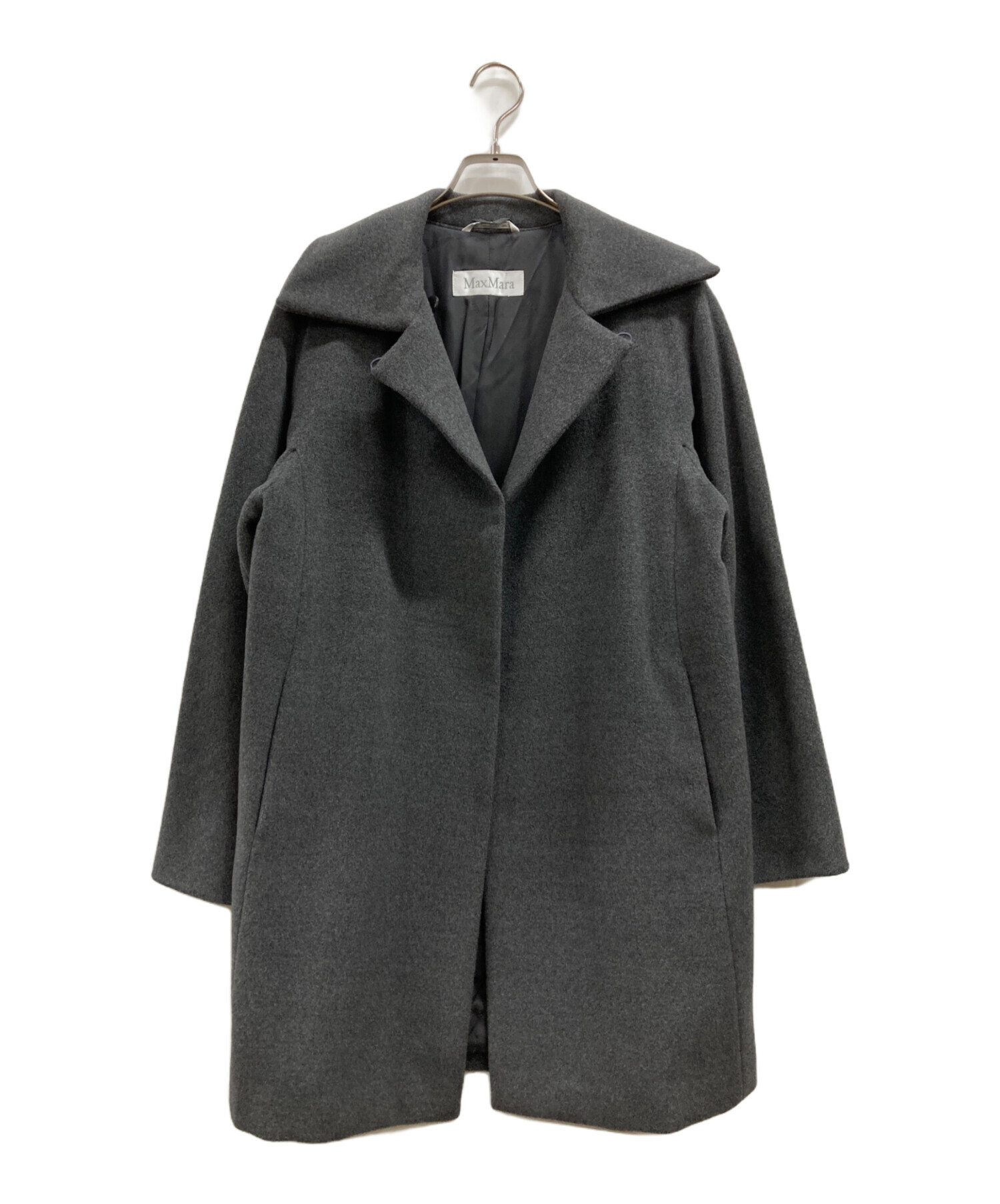 中古・古着通販】MaxMara (マックスマーラ) チェスターコート グレー