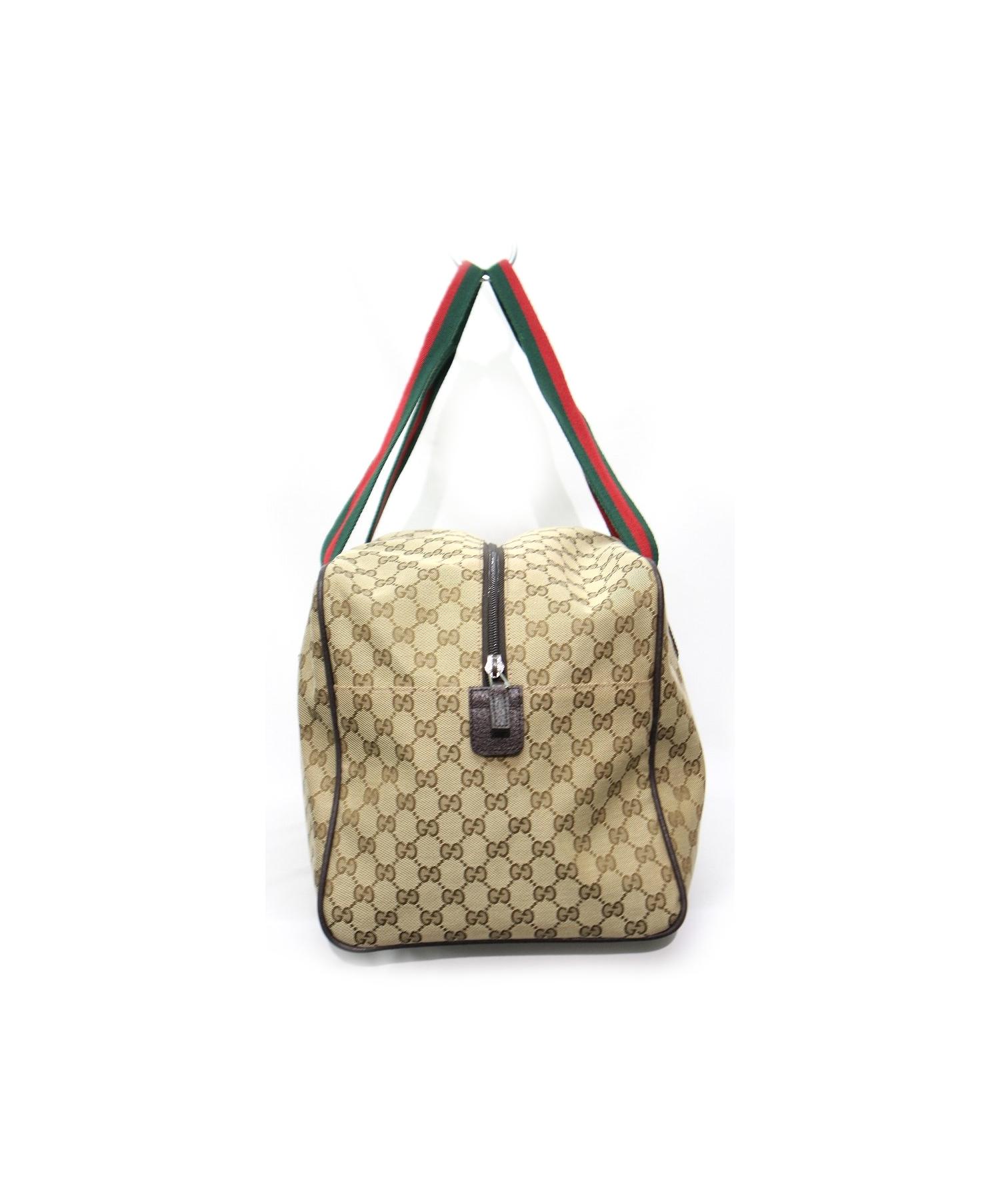 中古・古着通販】GUCCI (グッチ) ボストンバッグ ブラウン GG 153240
