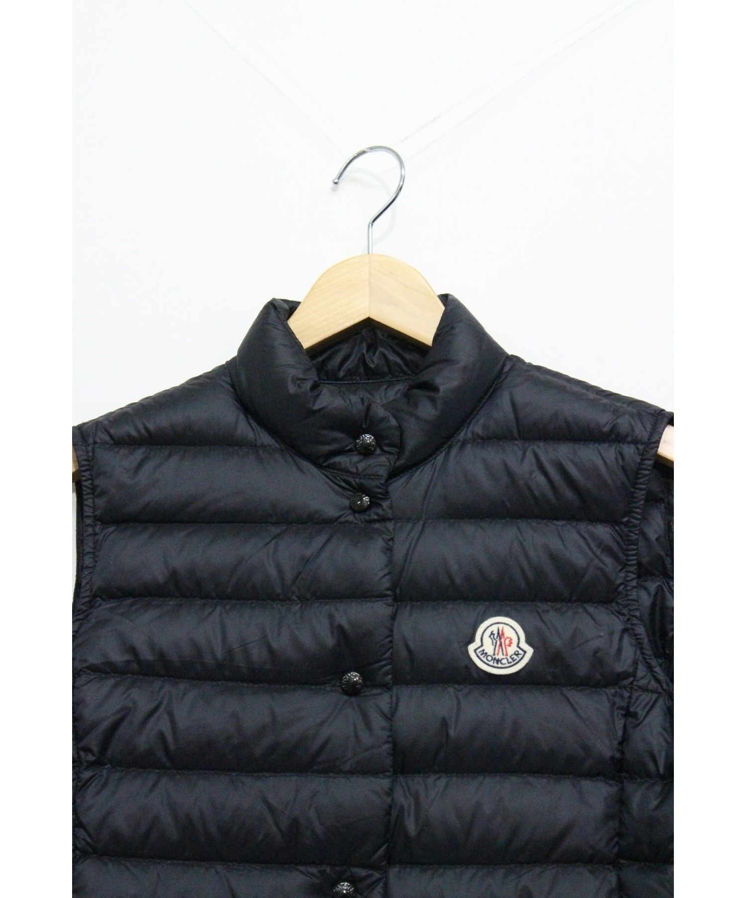 中古・古着通販】MONCLER (モンクレール) ライトダウンベスト ブラック