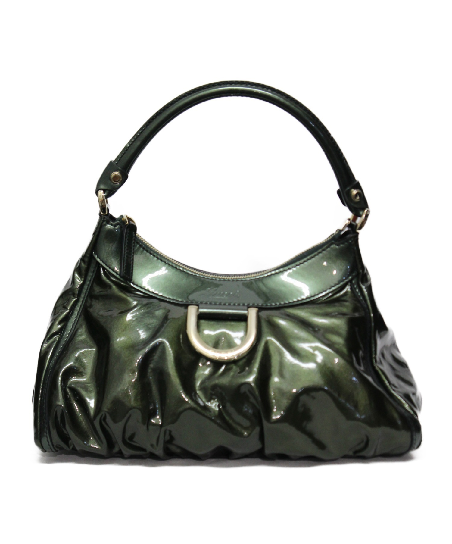 中古・古着通販】GUCCI (グッチ) エナメルワンショルダーバッグ 