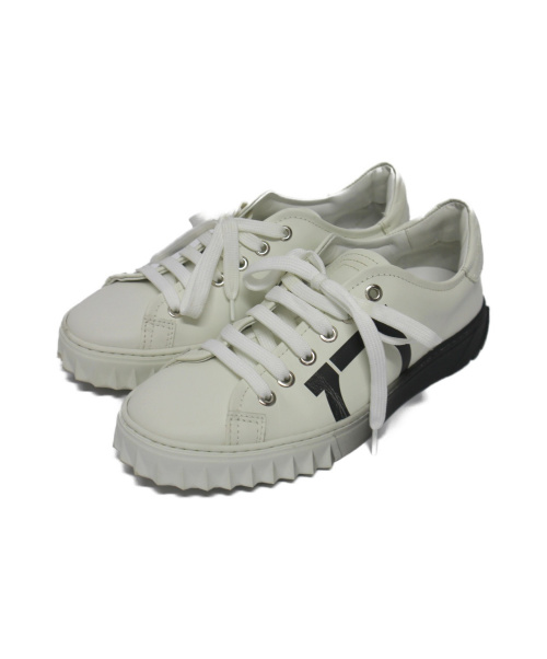 【未使用級】Salvatore Ferragamo ガンチーニ厚底 シューズ Salvatore Ferragamo (サルヴァトーレフェラガモ) レザー