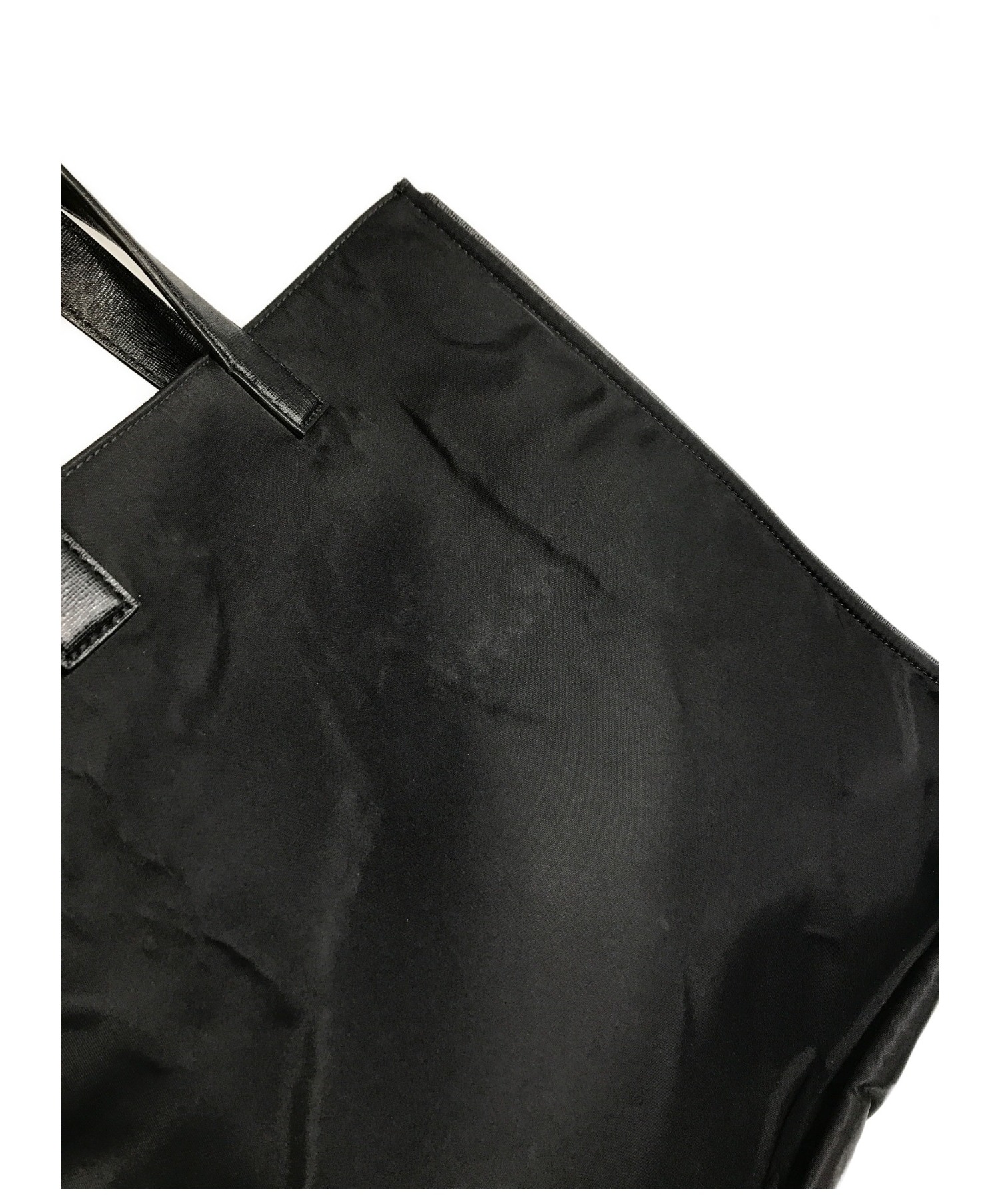 フェンディ バグズモンスター ナイロントートバッグ ブラック 中古