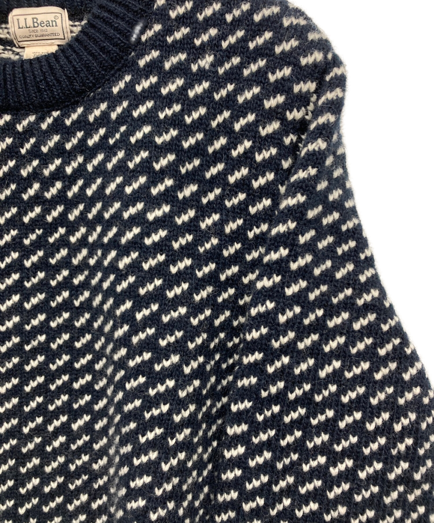LLBean バーズアイニット ネイビー エルエルビーン セーター