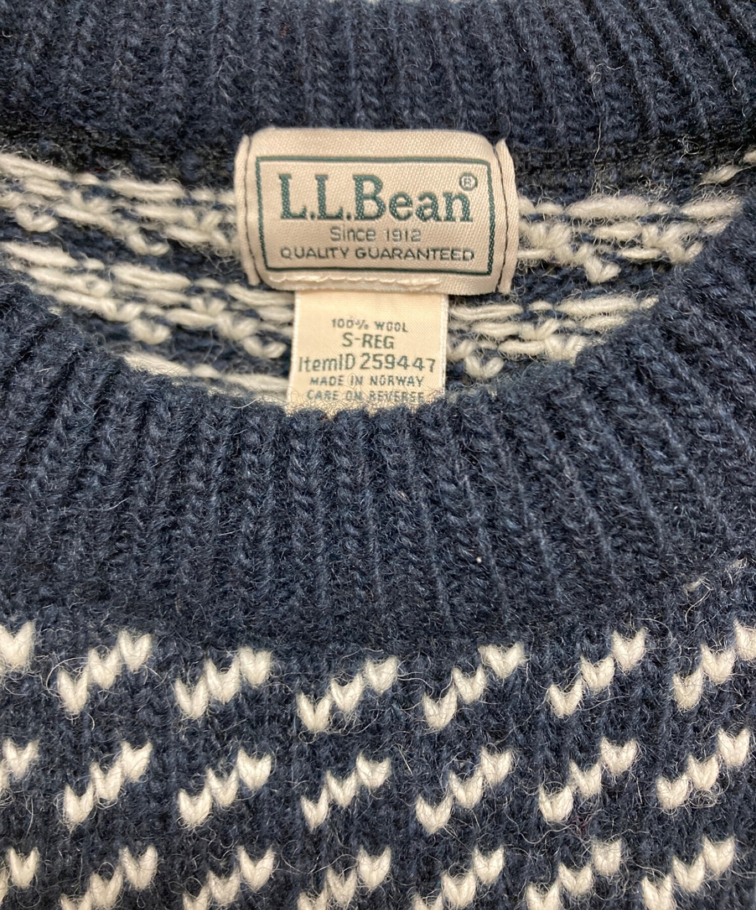 中古・古着通販】L.L.Bean (エルエルビーン) バーズアイニット 