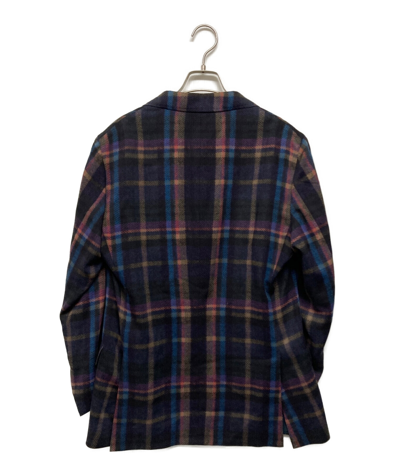Etro エトロ ウール テーラードジャケット チェック柄 総柄 50 メンズ