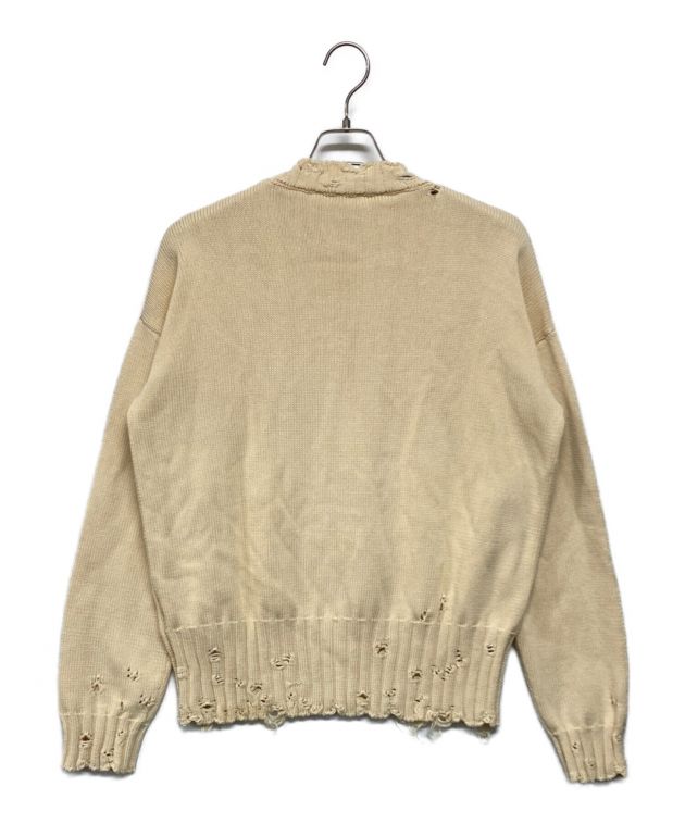 中古・古着通販】MARNI (マルニ) ダメージ加工ニット ベージュ サイズ 