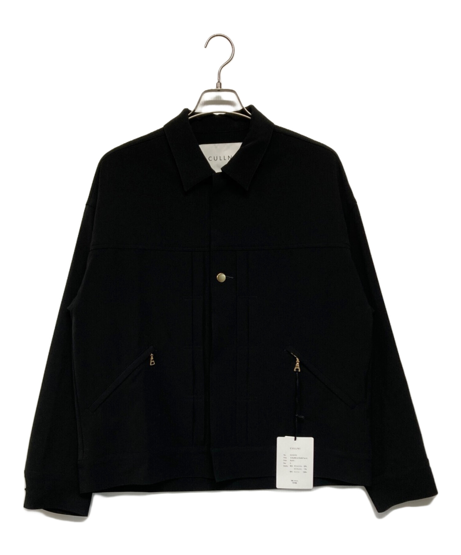 中古・古着通販】CULLNI (クルニ) Gジャケット ブラック サイズ