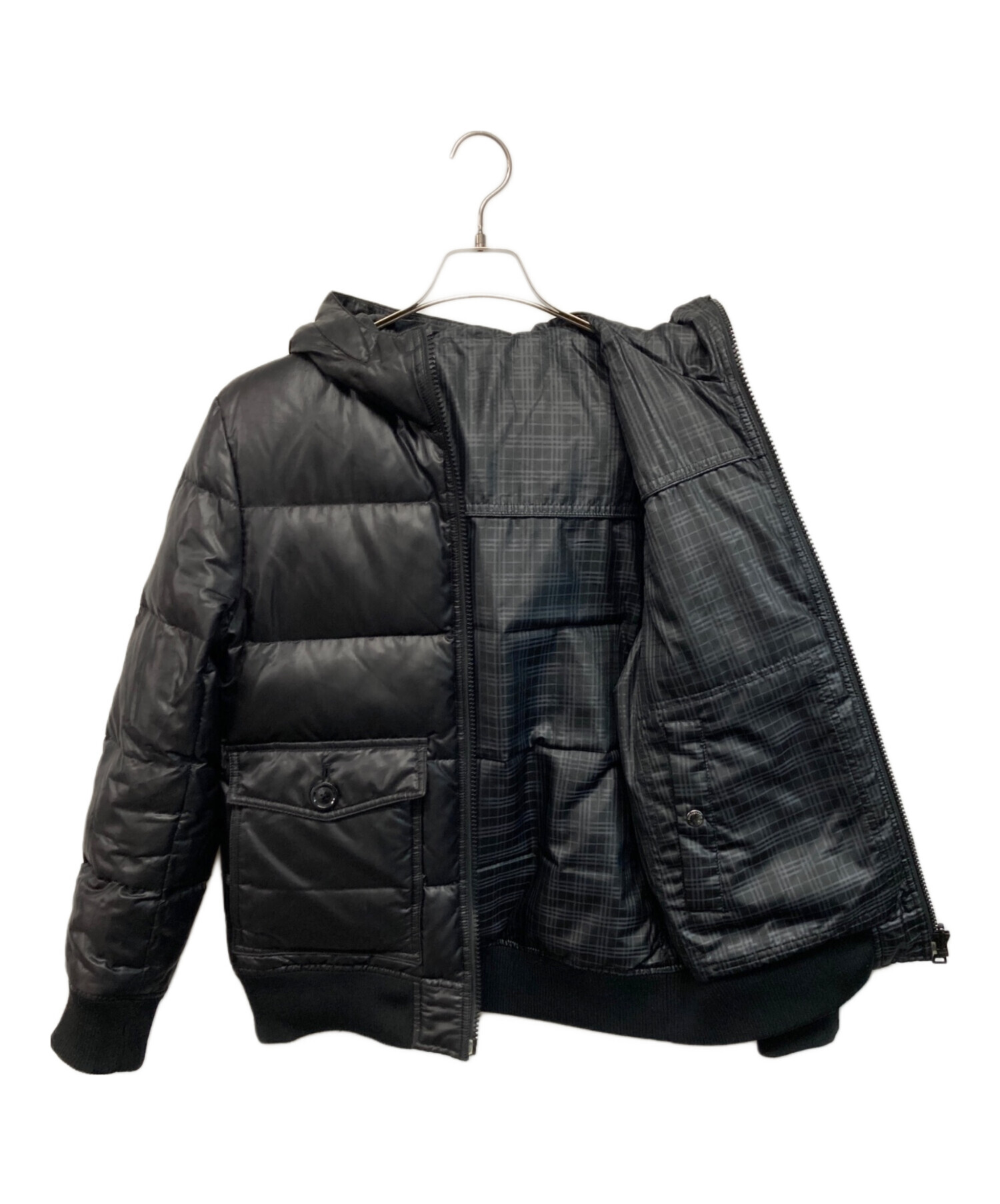 バーバリーブラックレーベル　MA-1ジャケット オリーブグリーン　リバーシブル バーバリーブラックレーベル MA-1ジャケット オリーブグリーン