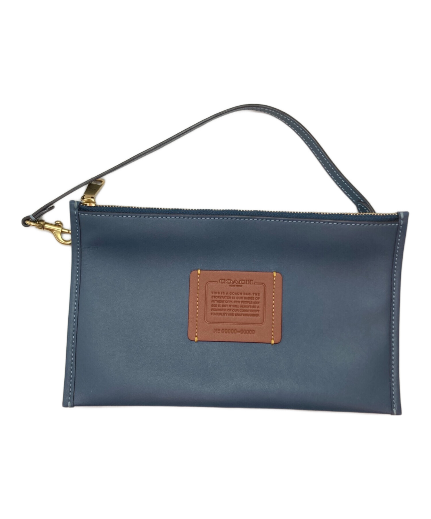 中古・古着通販】COACH (コーチ) レイトートバッグ ブルー｜ブランド 