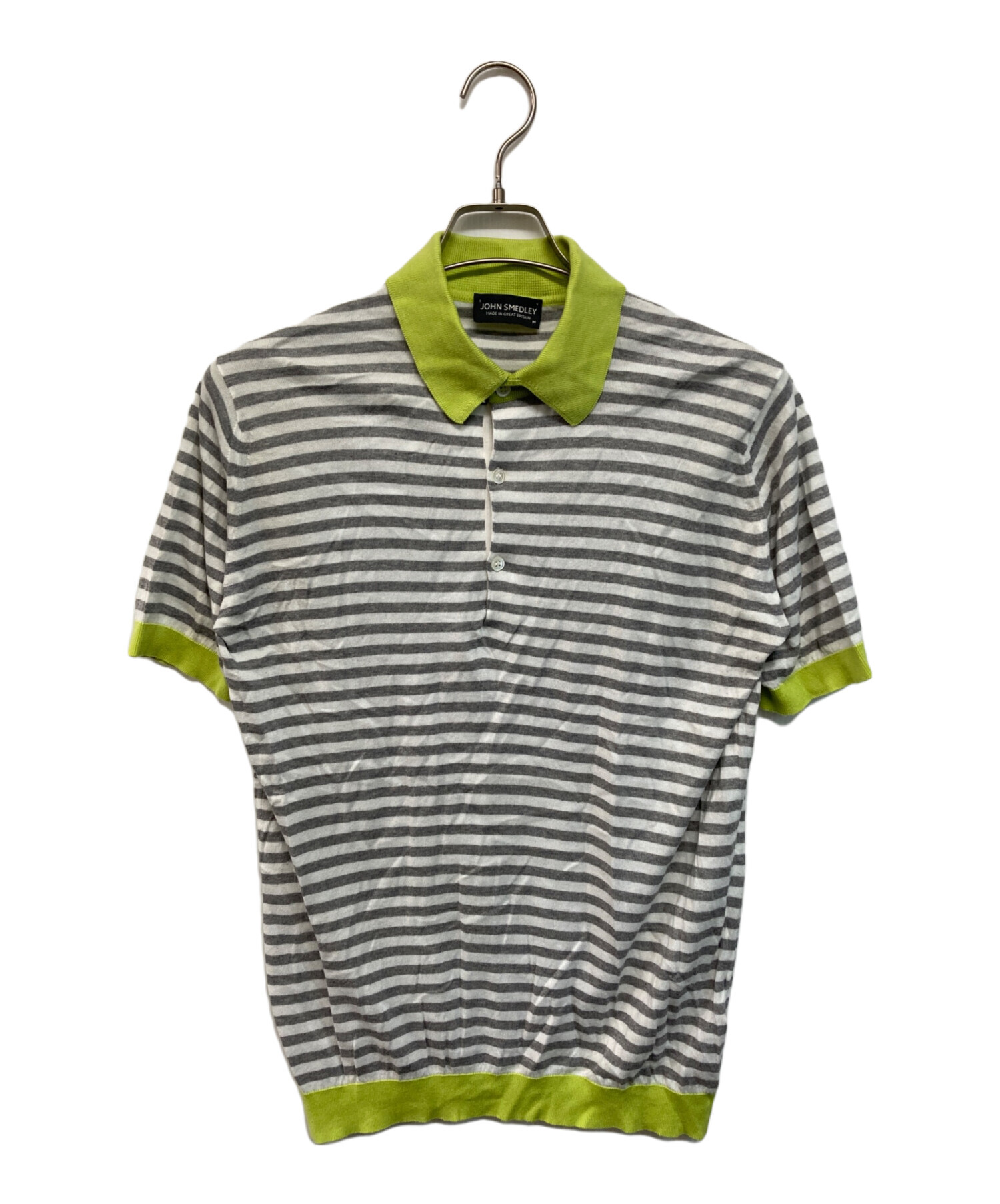 中古・古着通販】JOHN SMEDLEY (ジョンスメドレー) ポロシャツ グレー 