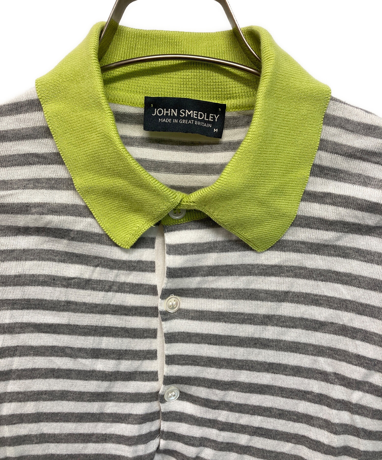 中古・古着通販】JOHN SMEDLEY (ジョンスメドレー) ポロシャツ グレー 