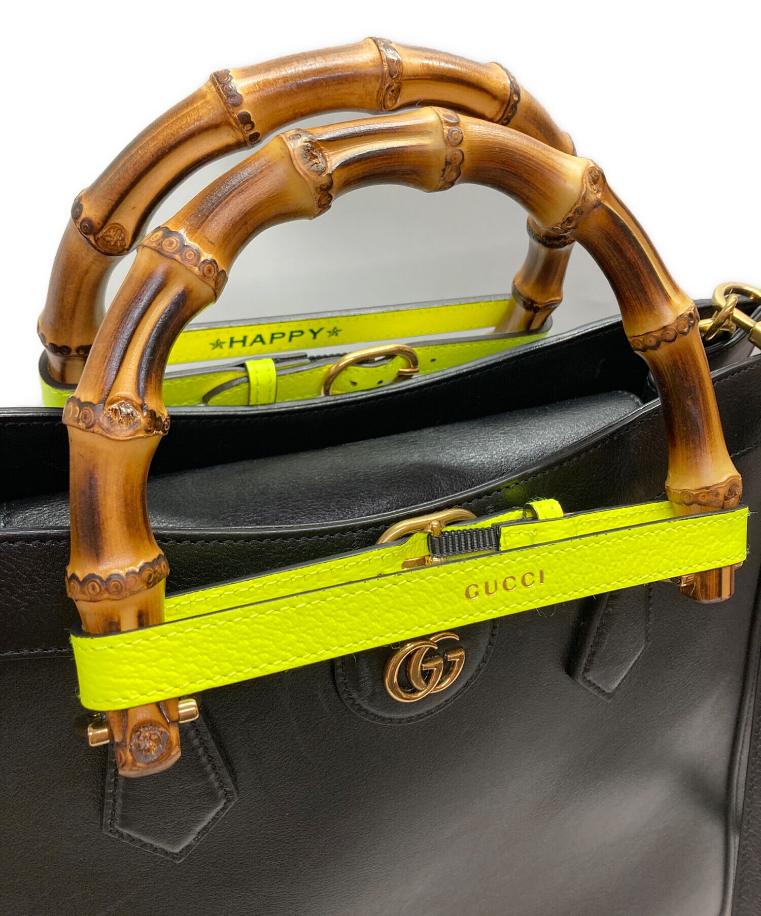 中古・古着通販】GUCCI (グッチ) バンブーダイアナミディアムトート