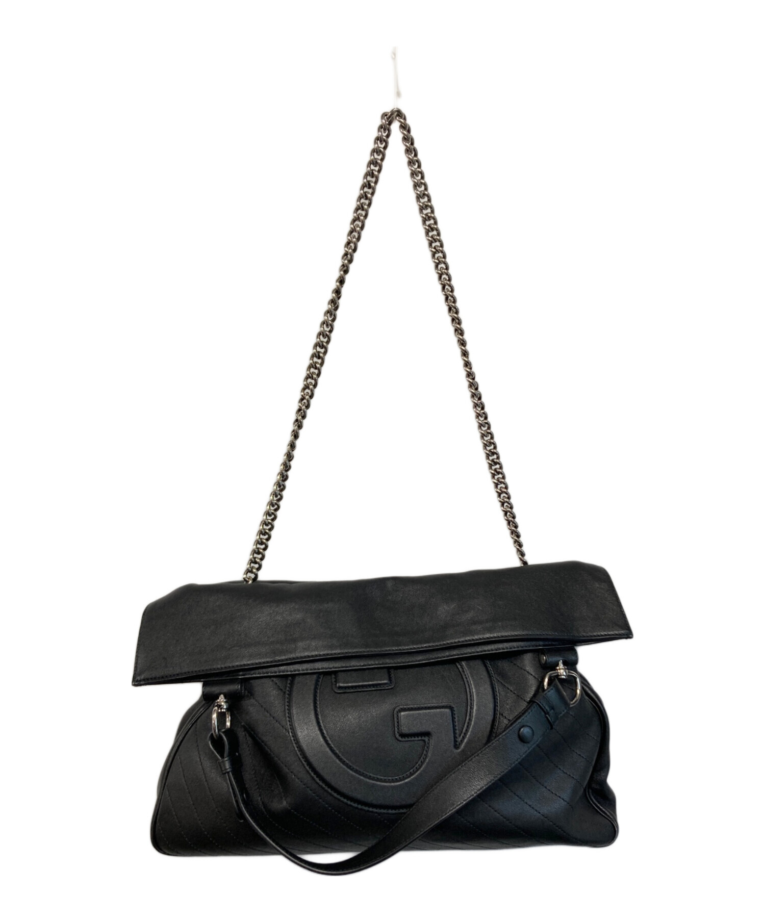 中古・古着通販】GUCCI (グッチ) GGブロンディトートバッグ ブラック 