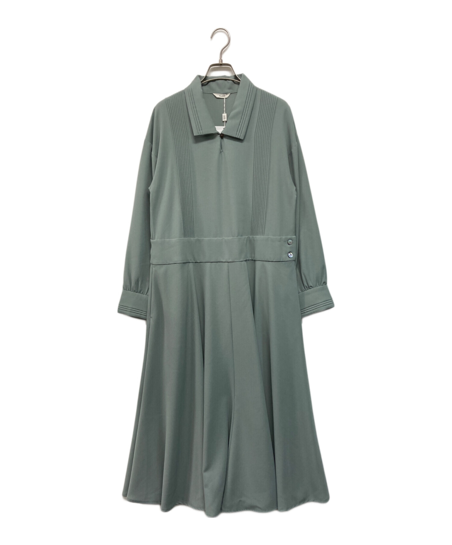 中古・古着通販】CLANE (クラネ) オーバーシャツワンピース モス