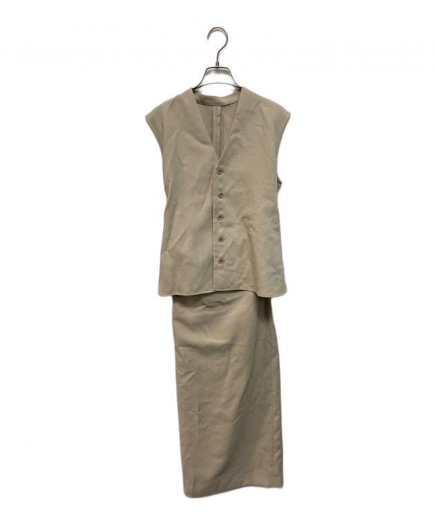 中古・古着通販】RIM.ARK (リムアーク) Mannish vest OP ベージュ 