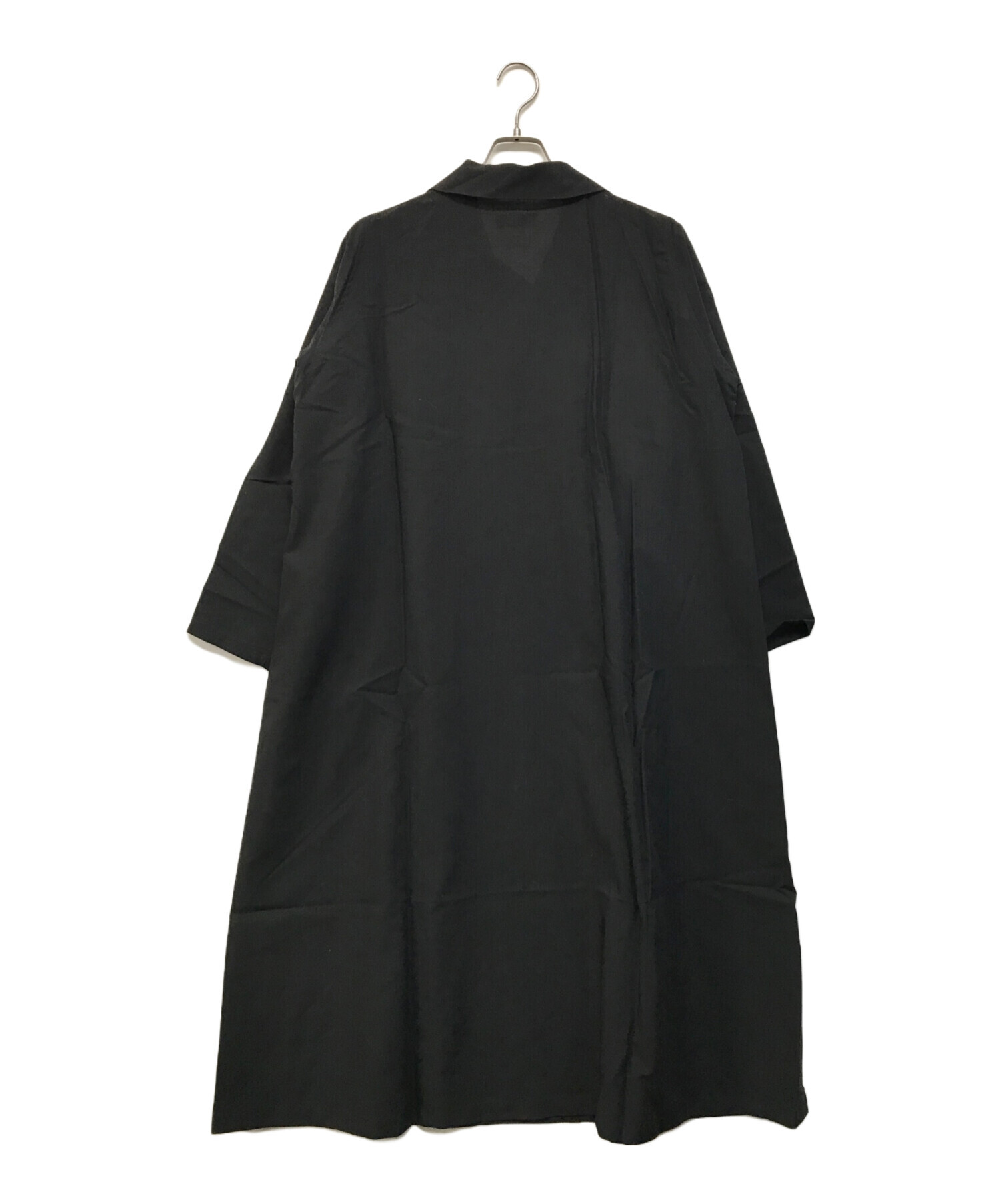 90S ワイズ シャツジャケット レディース 黒 モード 古着 90S ワイズ