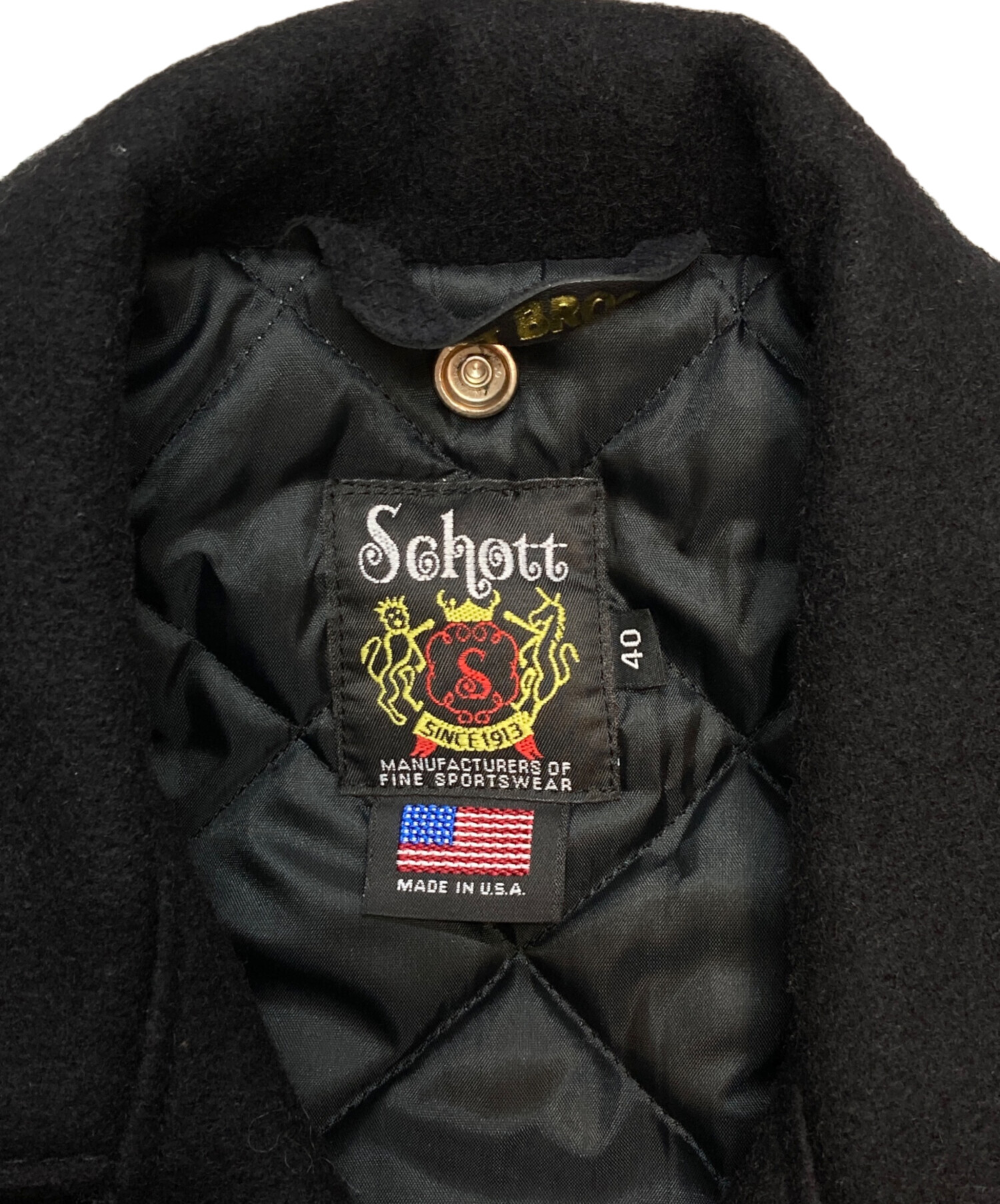 中古・古着通販】Schott (ショット) メルトンライダースジャケット