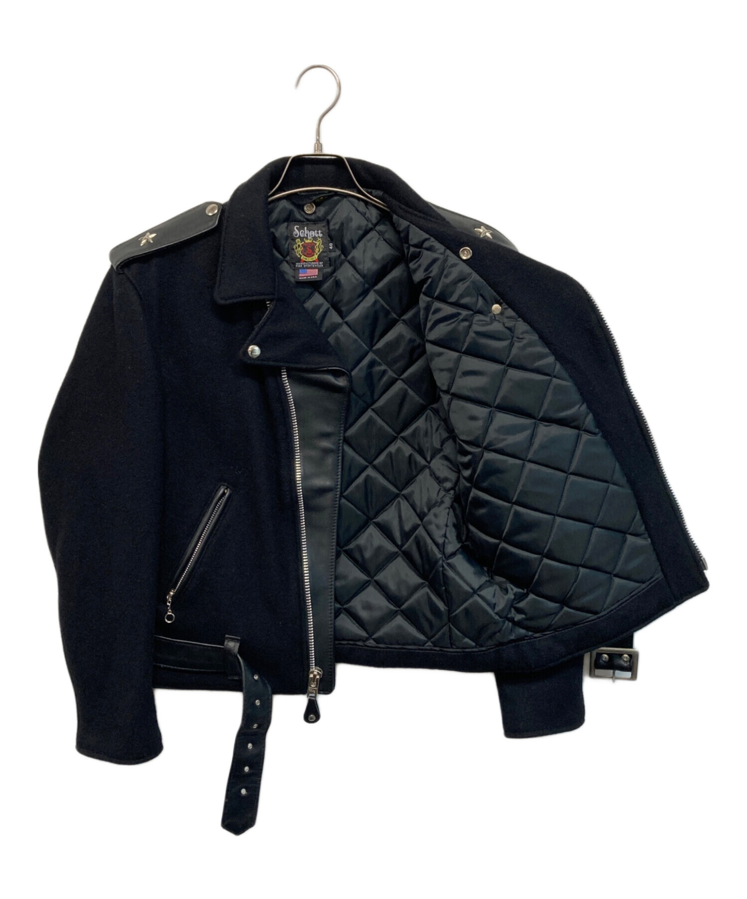 中古・古着通販】Schott (ショット) メルトンライダースジャケット